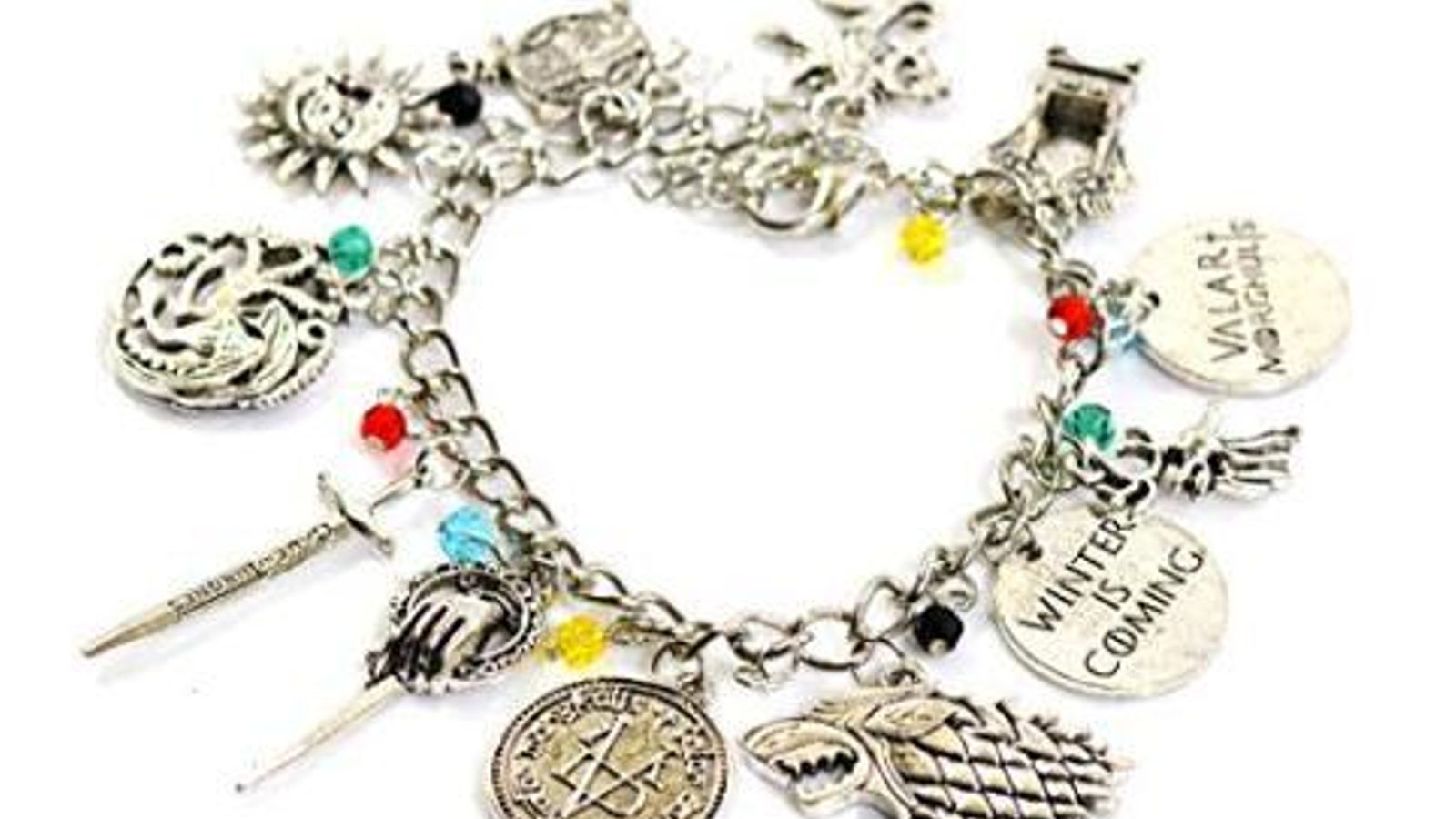 Pulsera con charms de Juego de Tronos