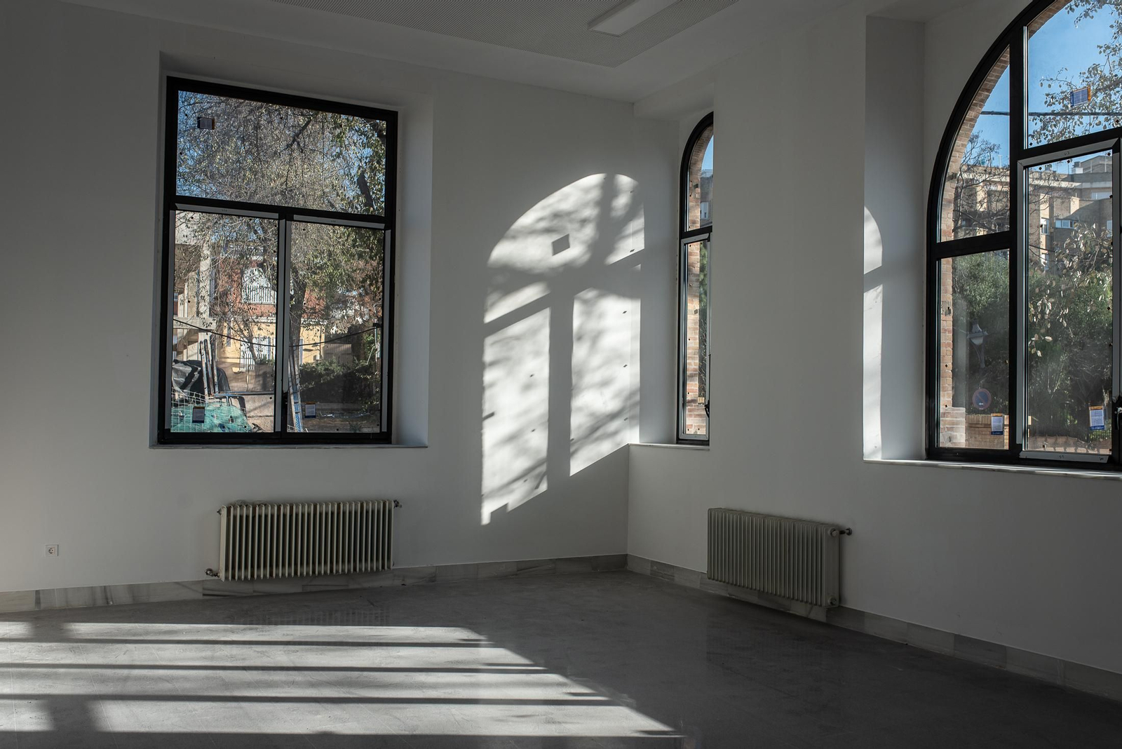 Una visita a las obras del IES La Rábida, en imágenes