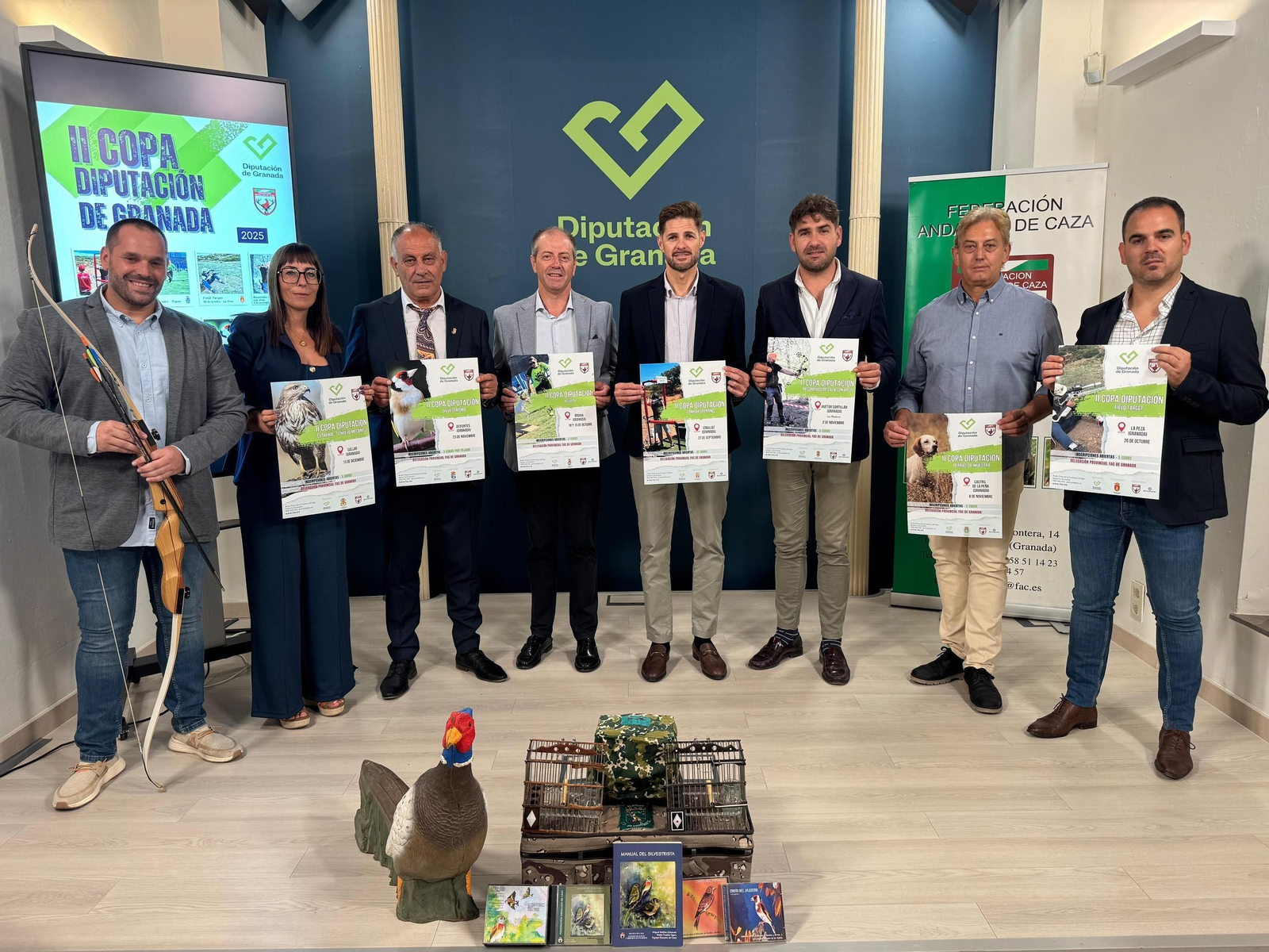 Momento de la presentación del Circuito Provincial de caza.