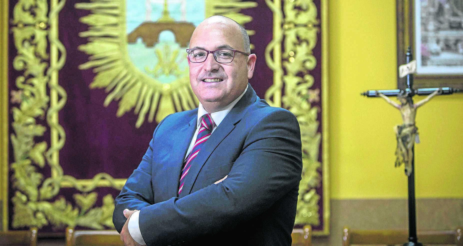 El presidente del Consejo de Hermandades y Cofradías de San Fernando, Manuel A. García López.