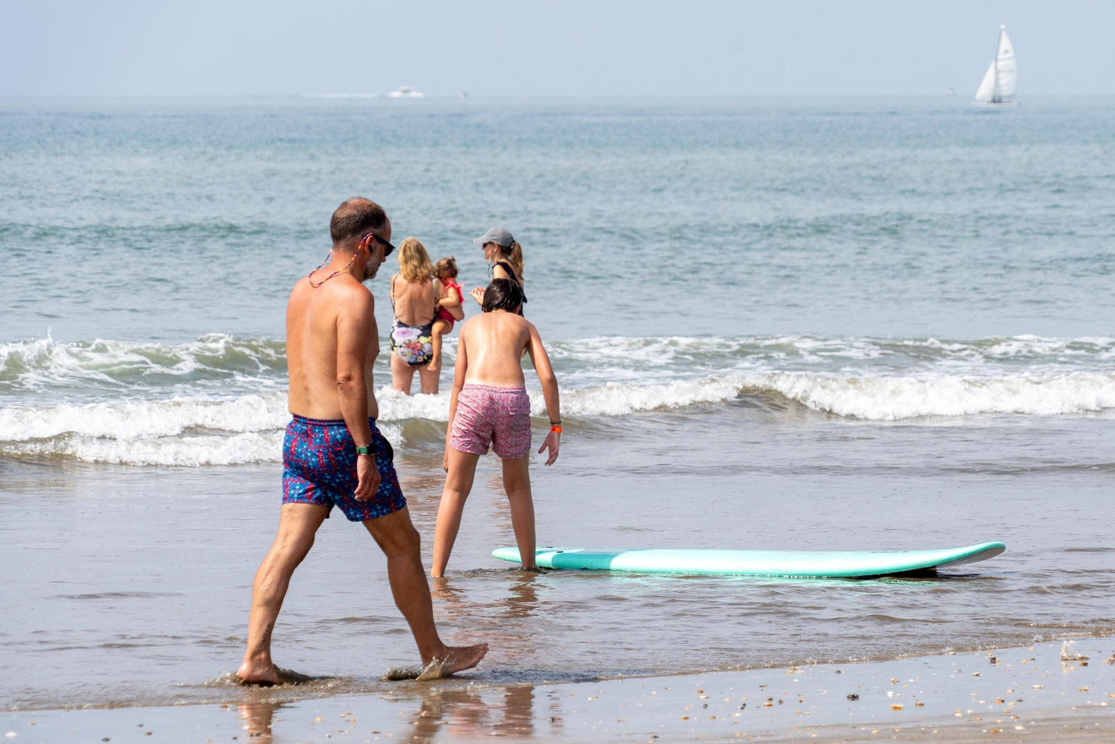 El ambiente de las playas de Huelva el domingo 24 de agosto