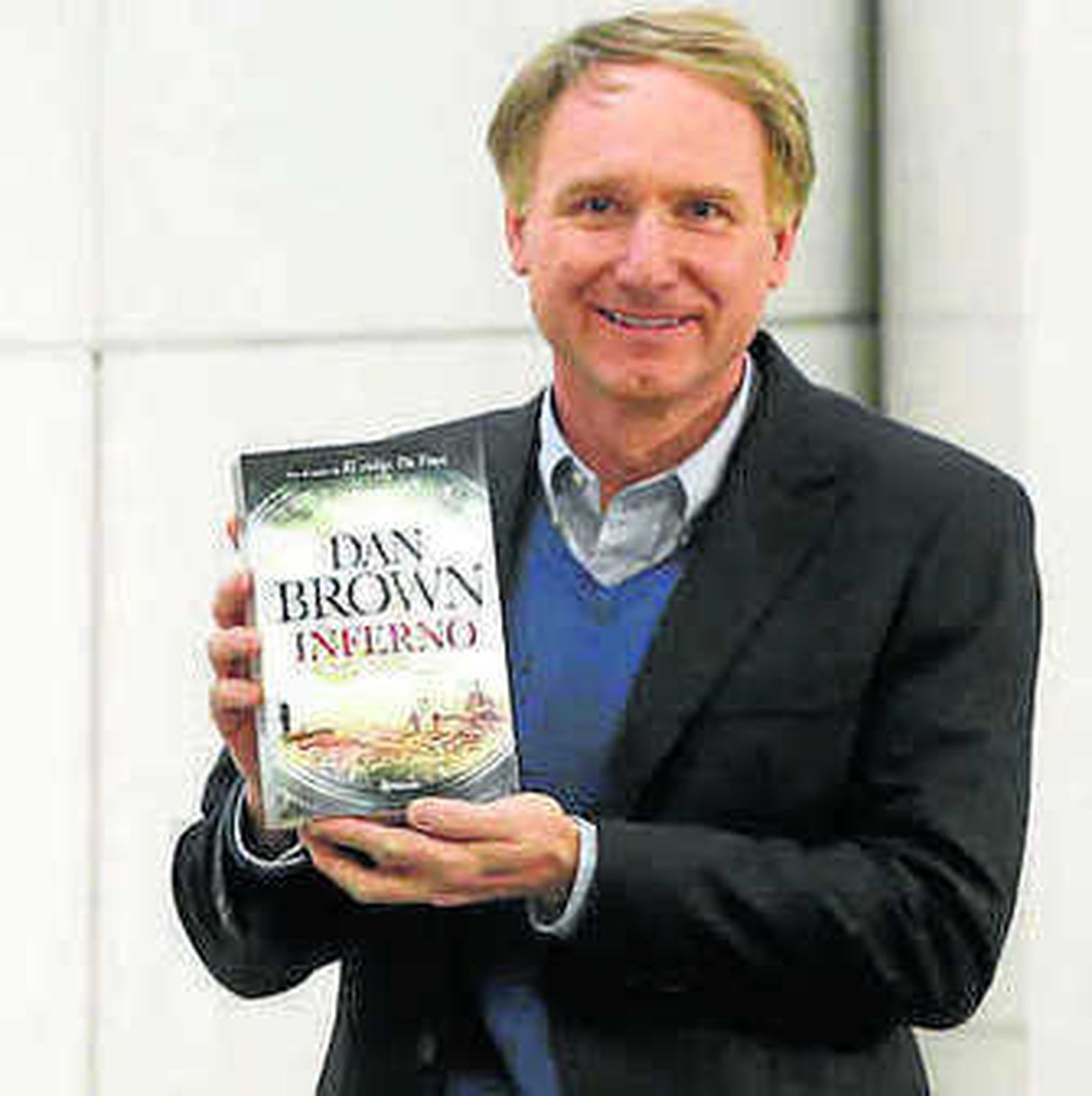 Dan Brown, ayer en Madrid.