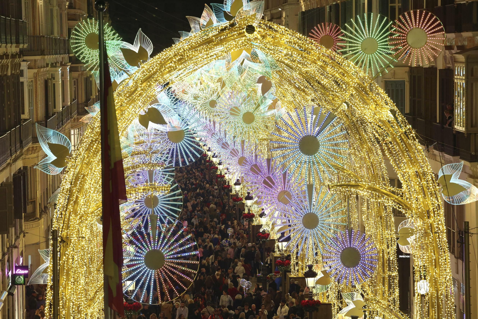 Las fotos de las luces de Navidad en Málaga Las fotos de las luces de Navidad en Málaga
