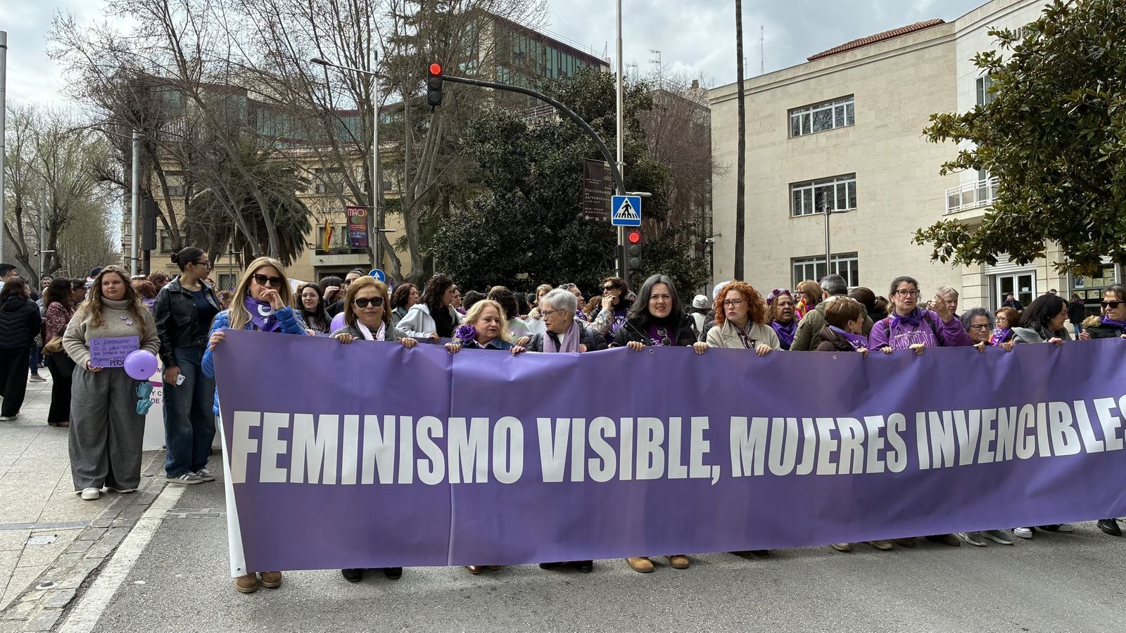Manifestación del Día de la Mujer en Jaén.
