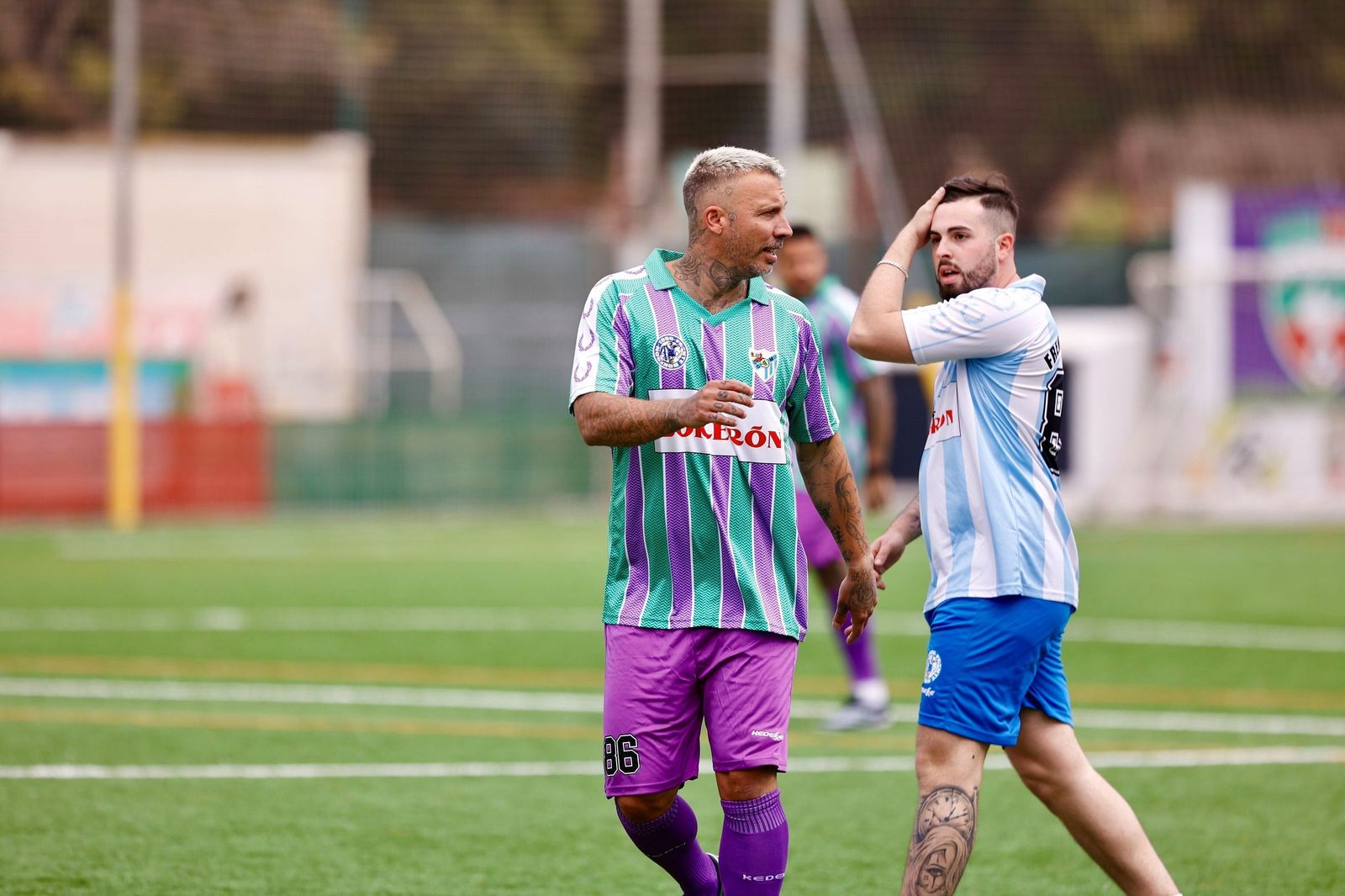 Leyendas del Málaga CF se reúnen en el césped