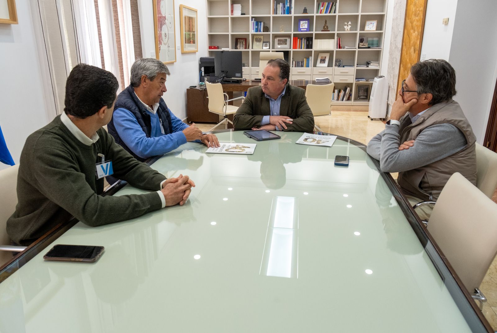 Reunión entre Diputación de Huelva y Ovipor