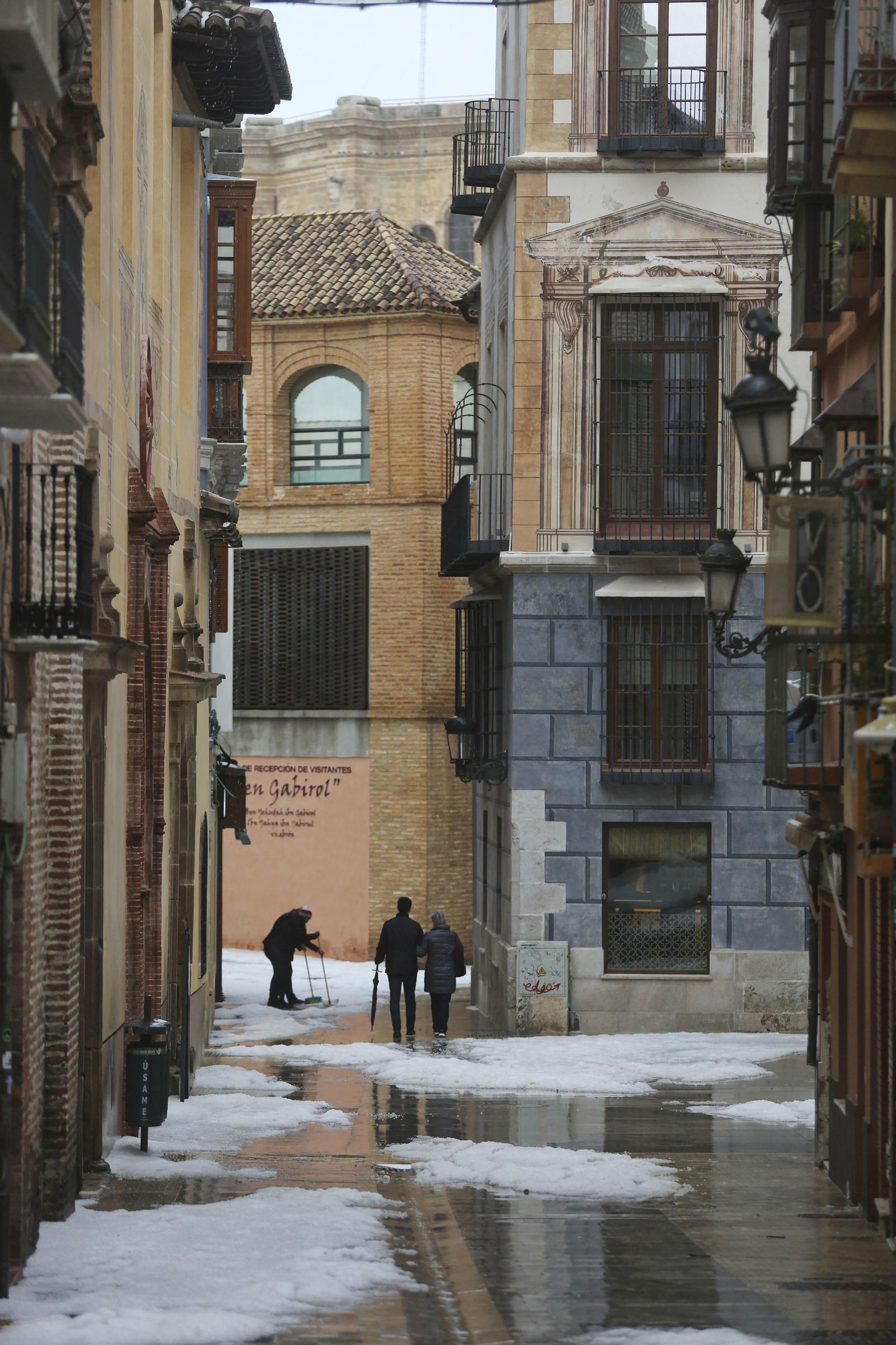 Fotos de la fuerte granizada registrada en Málaga
