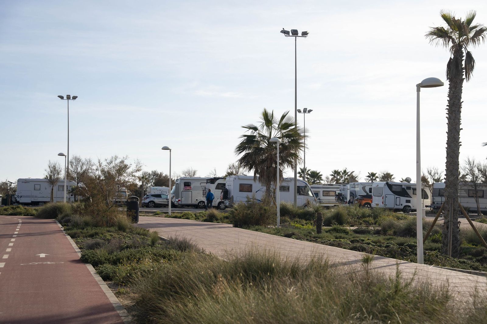 Las caravanas también están en el Delta del Andarax y la playa del Zapillo.