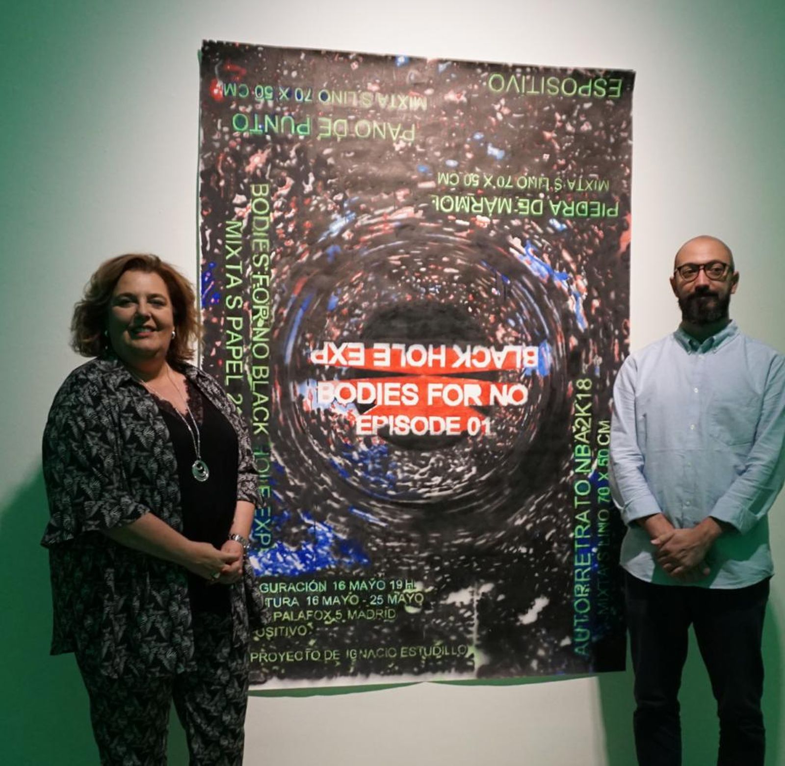 Inauguración de la muestra 'Bodies for no black hole' en Condes de Gabia.