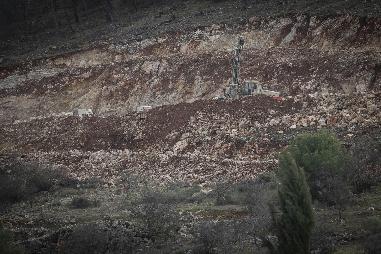 Obras en el tramo de A-92 de la Variante de Loja