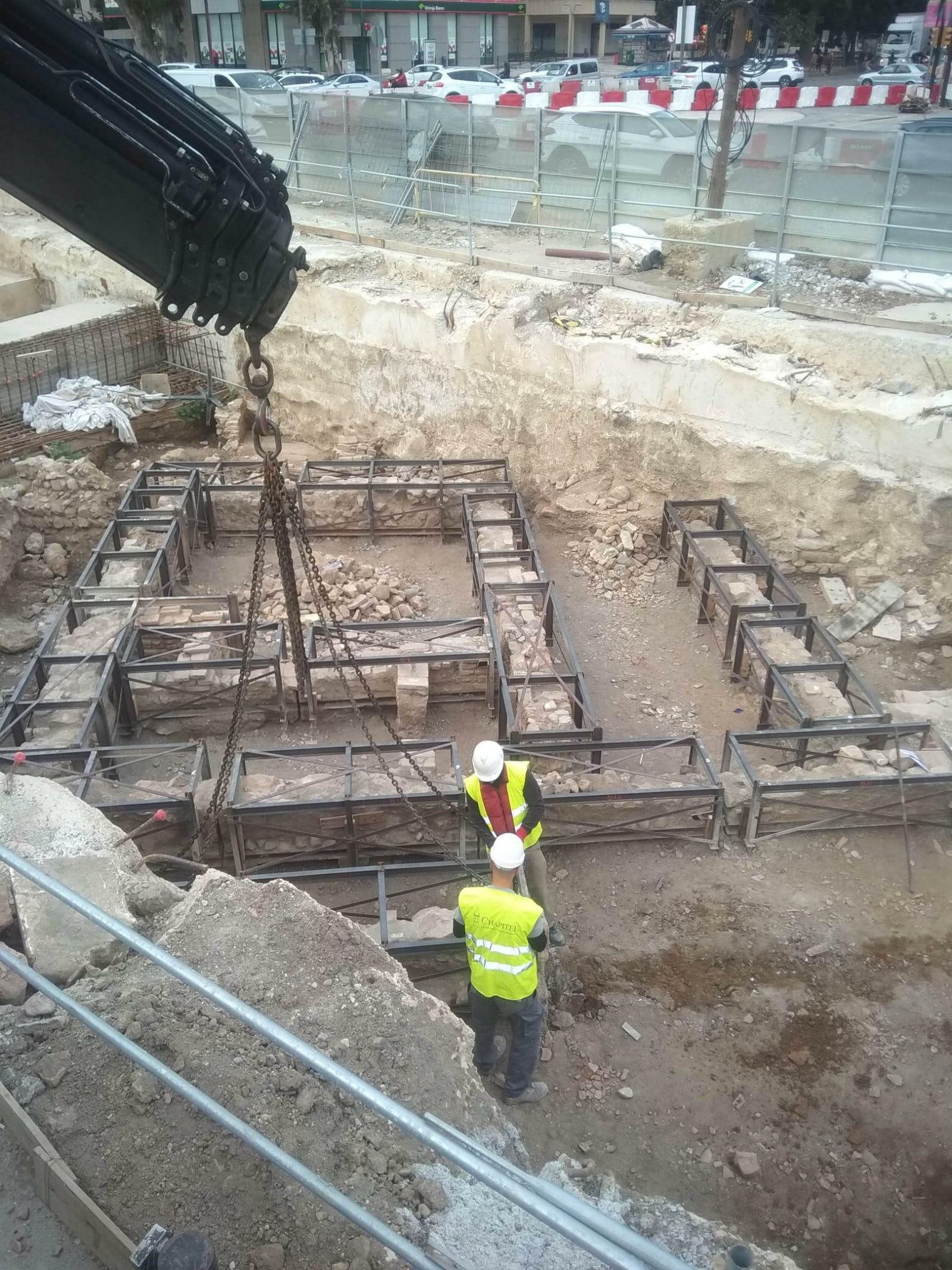 Estructuras de la vivienda musulmana, protegidas con armazones de hierro.