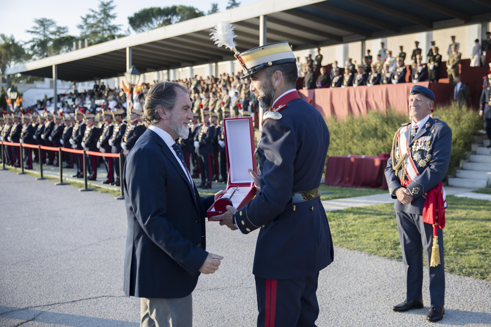 Jorge Ramos, 'Alabardero de Honor' de la Guardia Real.
