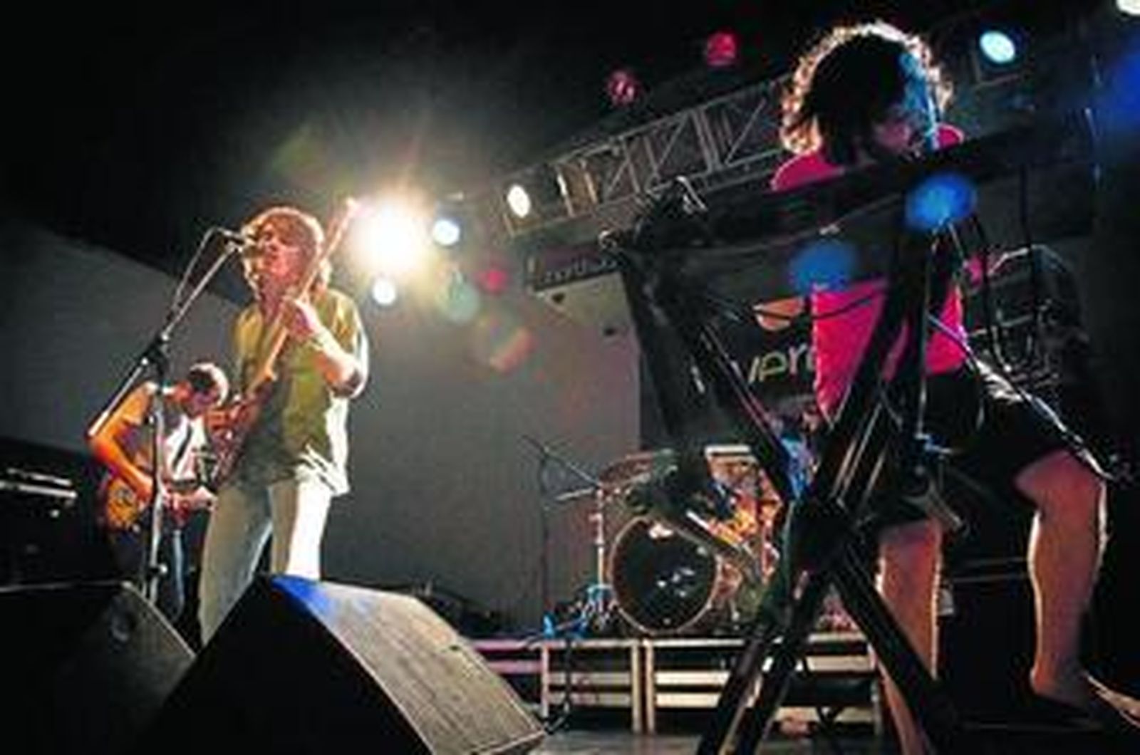 La banda de rock Delorean, durante su concierto el pasado sábado en la Vivero.