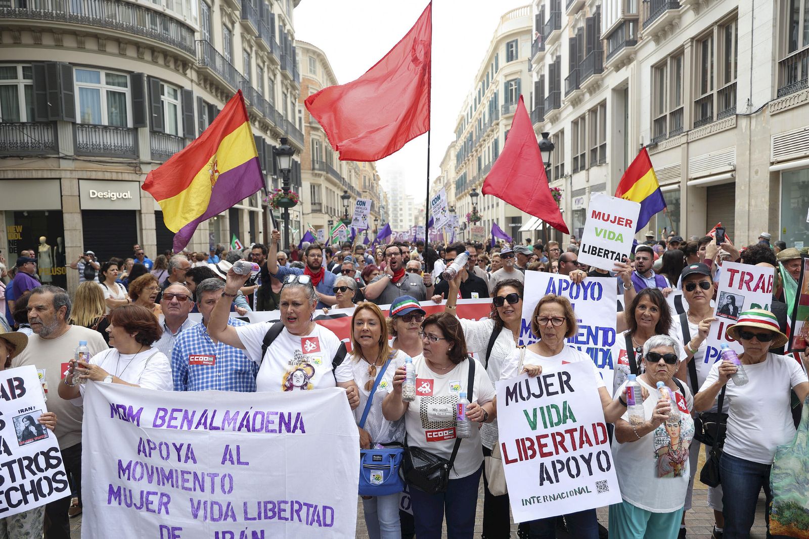 La manifestación del 1º de mayo de Málaga, en fotos