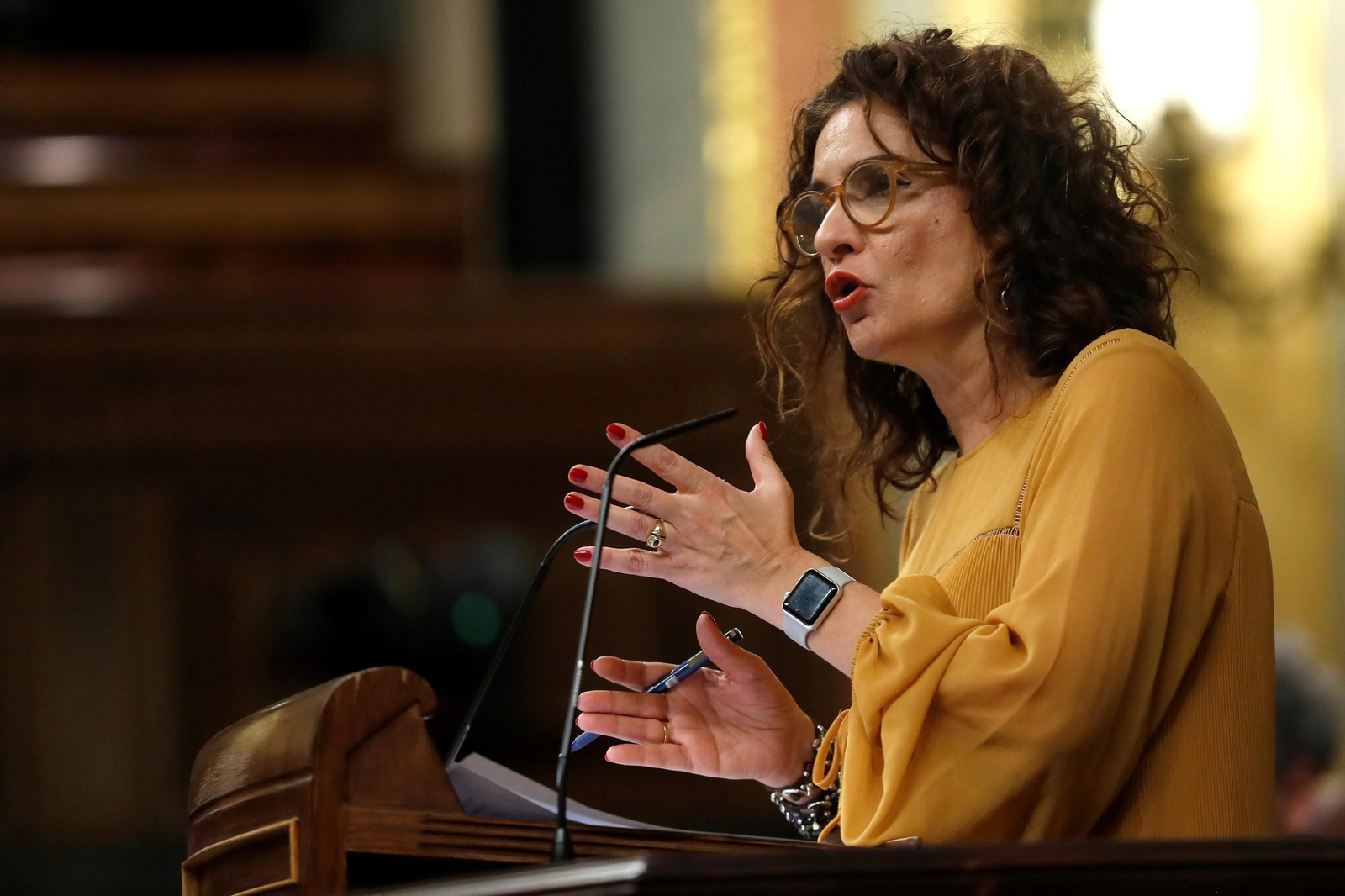 María Jesús Montero, en el Congreso.