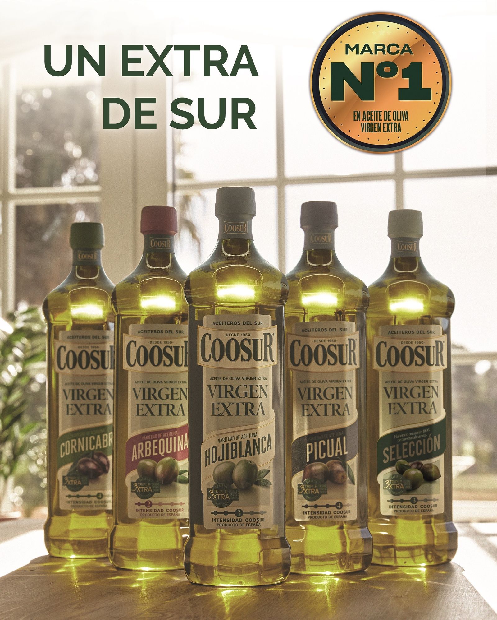 Surtido de virgen extra de Coosur