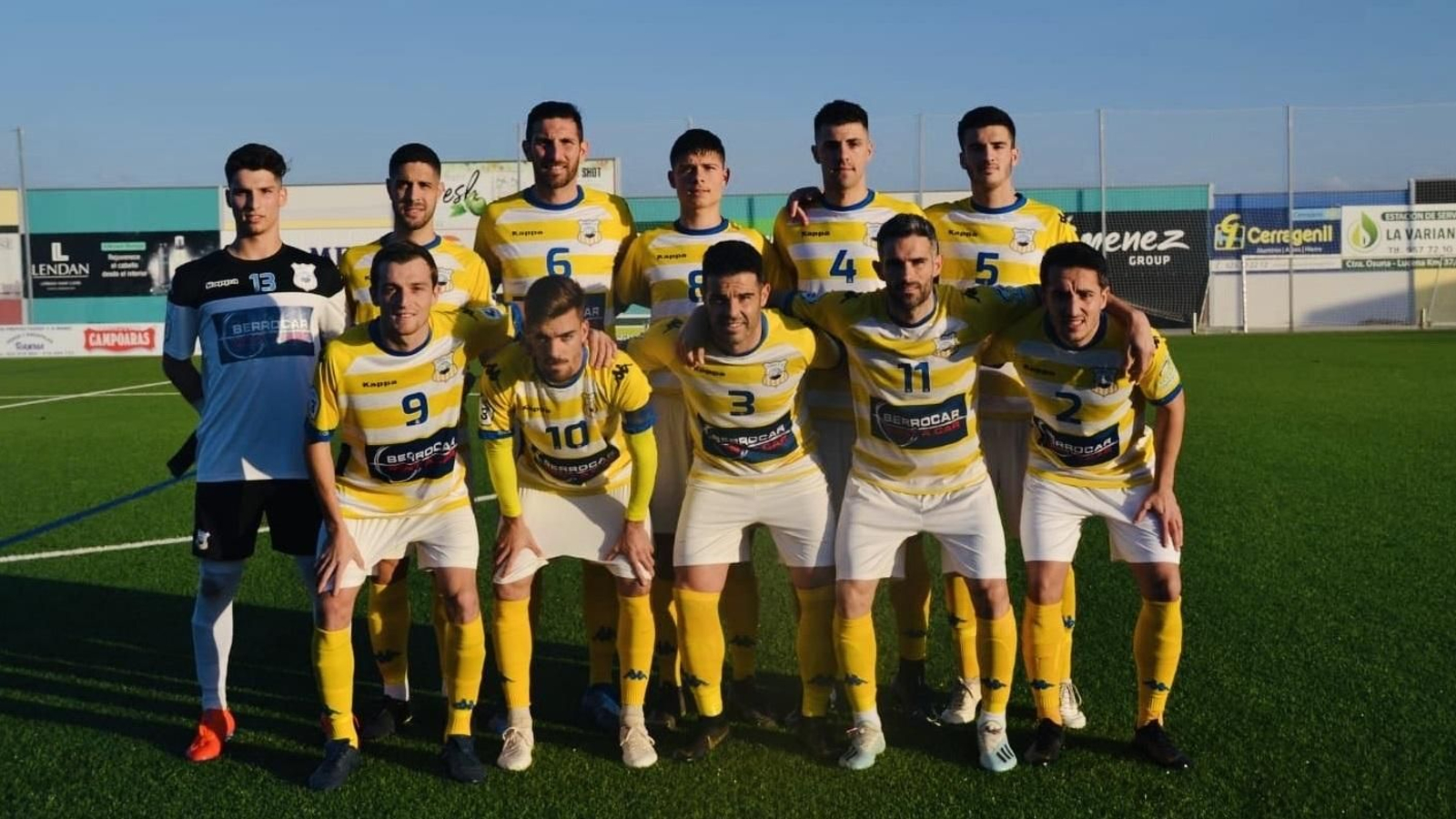 Equipo titular del Coria Club de Fútbol.