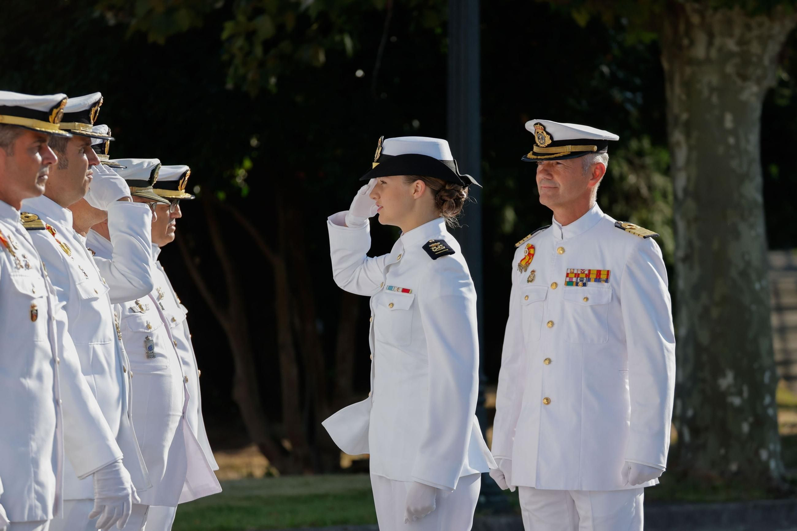 Las fotos del ingreso de la Princesa de Asturias en la Escuela Naval de Marín