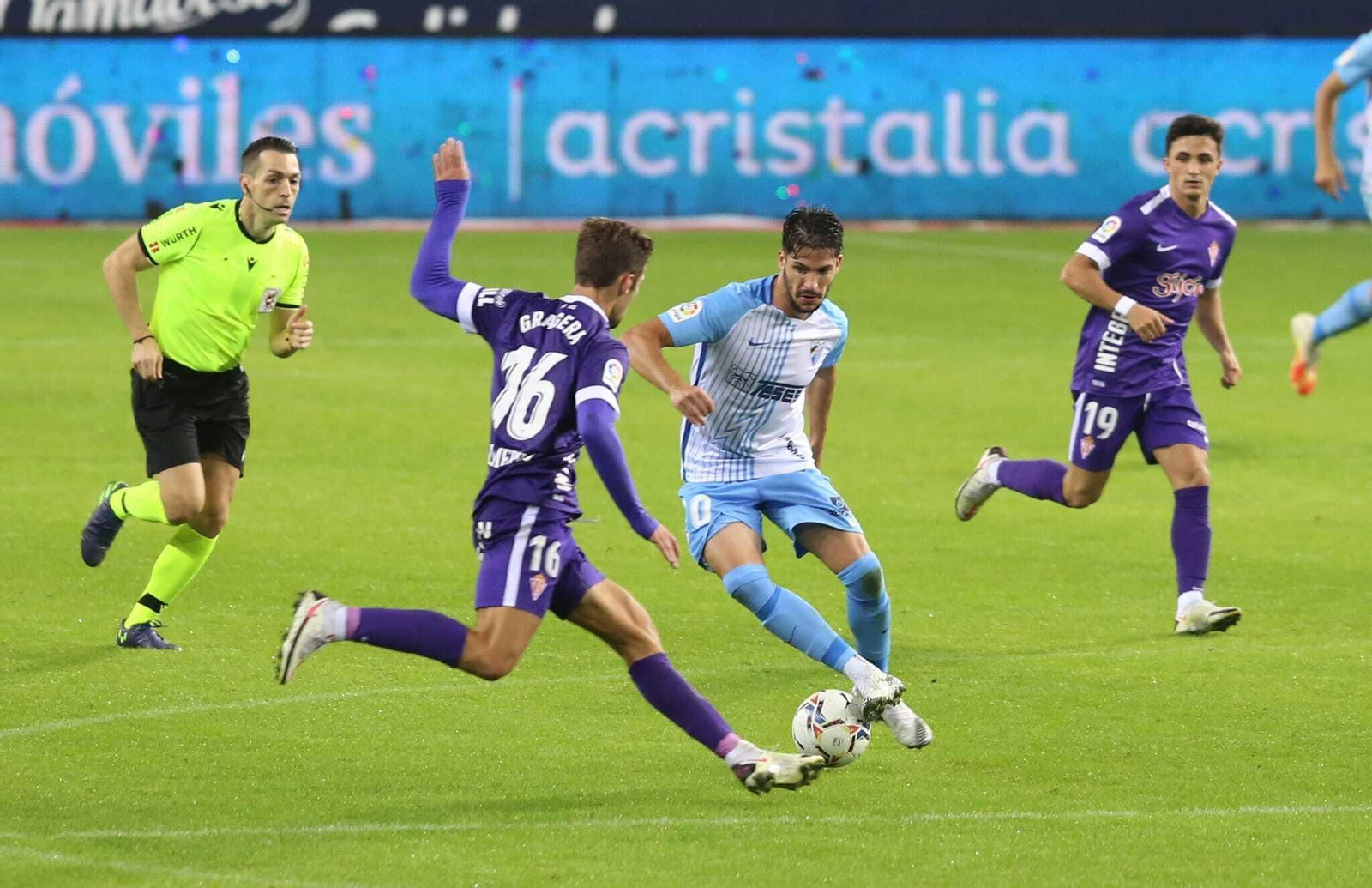 Las fotos del Málaga - Sporting de Gijón