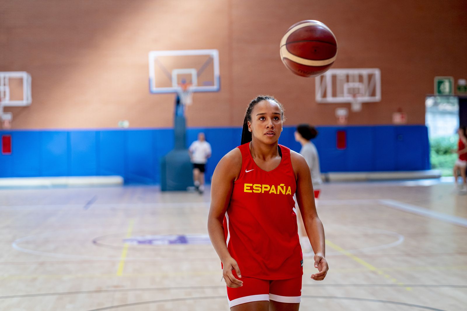 Daniela Abies, con la selección española.