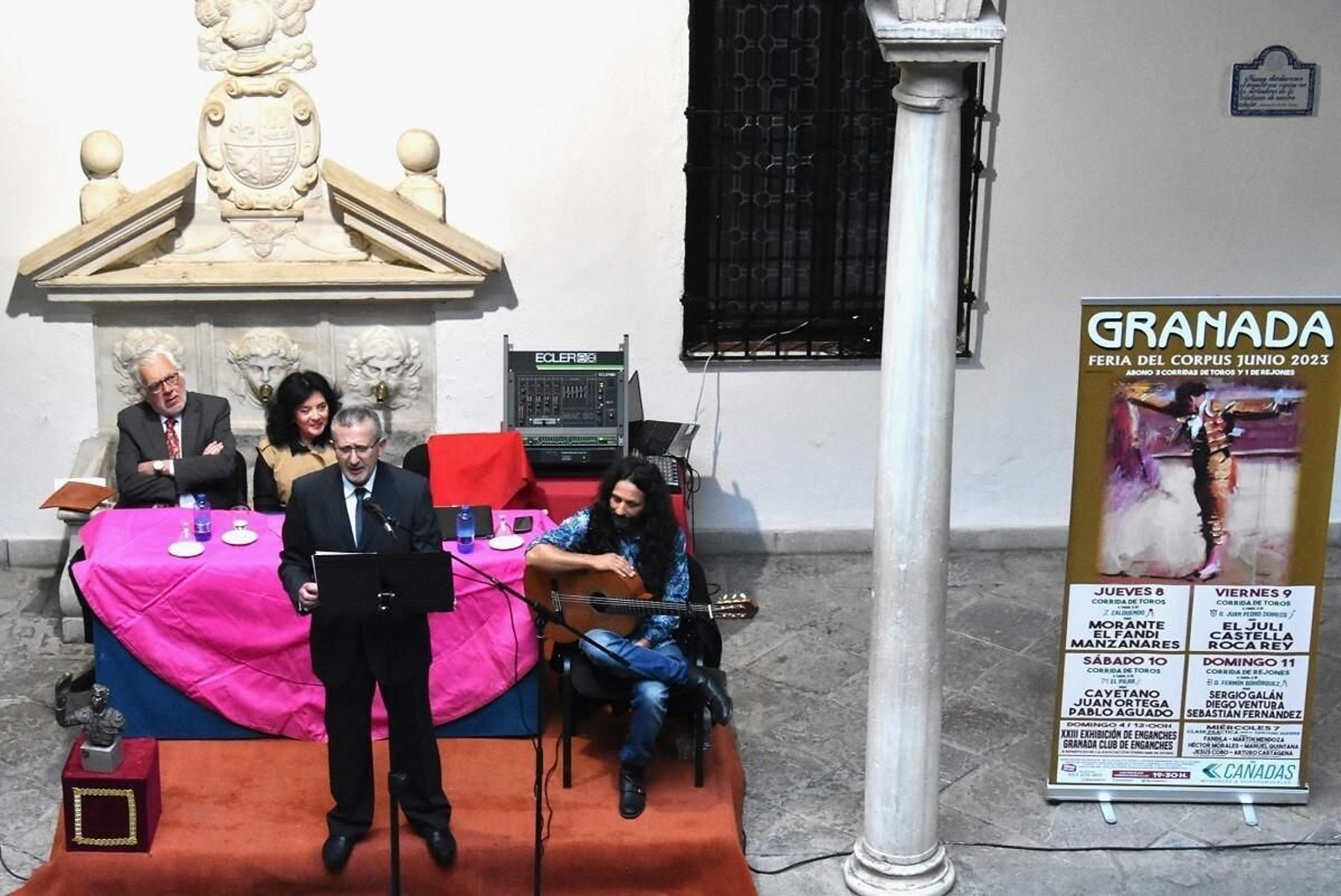 Un momento del pregón realizado por Antonio Capilla.