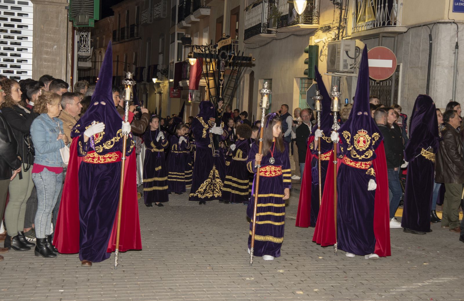 Imágenes de la procesión del Jueves Santo en Cuevas