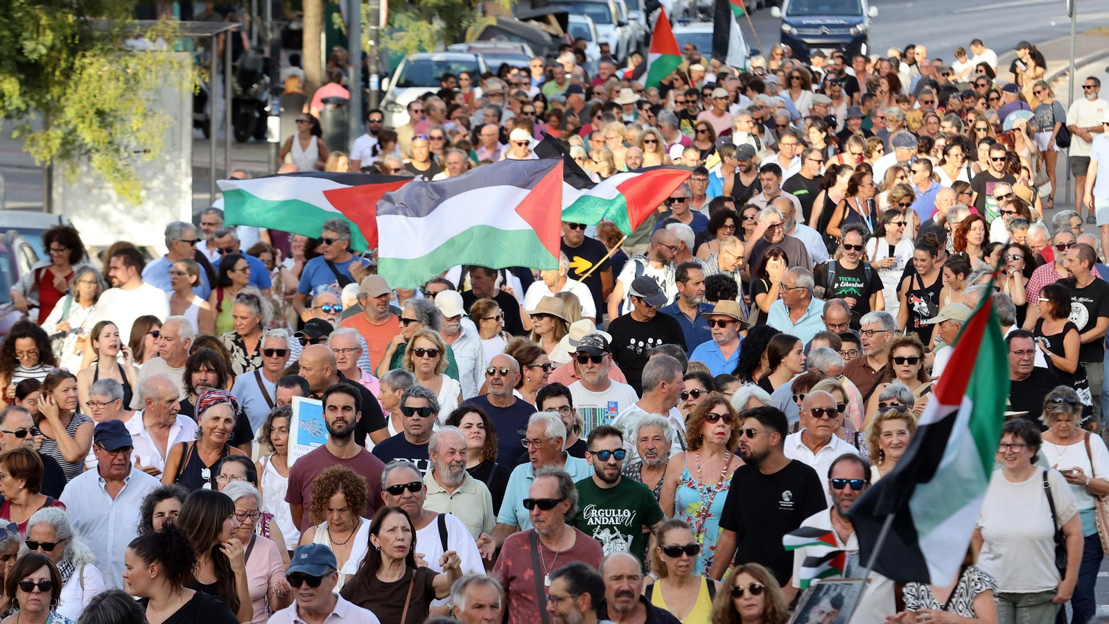 Imágenes de la manifestación 'Jerez con Palestina STOP Genocidio'