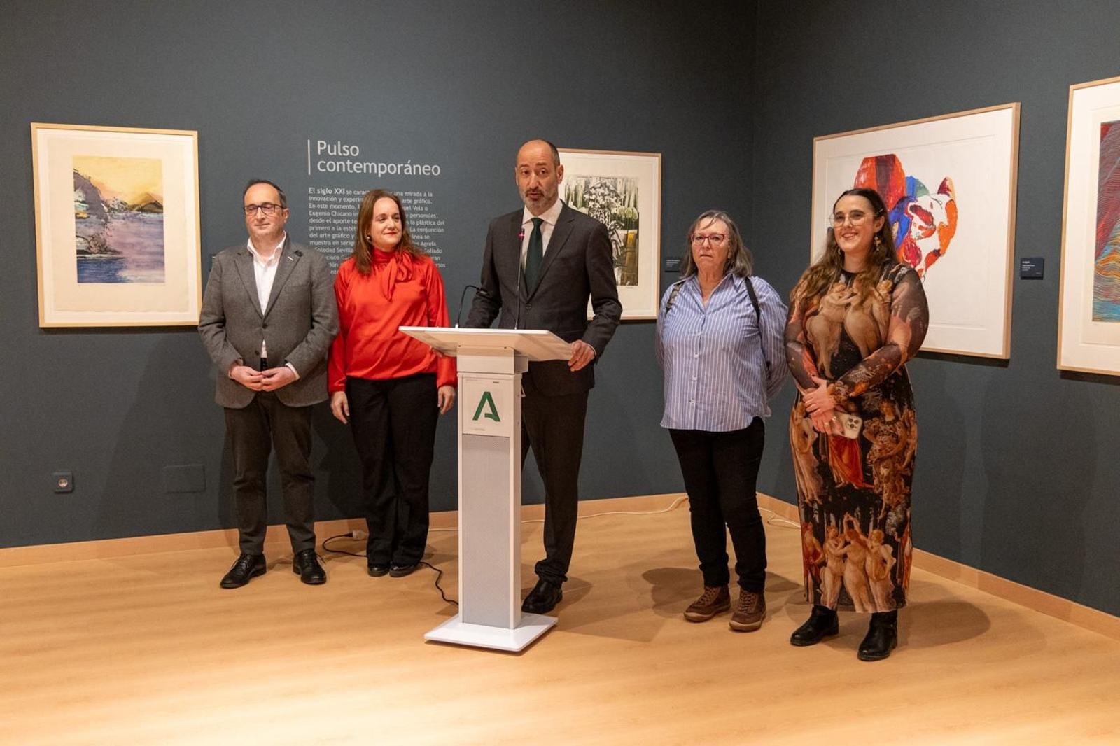 Inauguración de la nueva sala de exposiciones permanentes del Museo de Jaén con la colección de arte gráfico