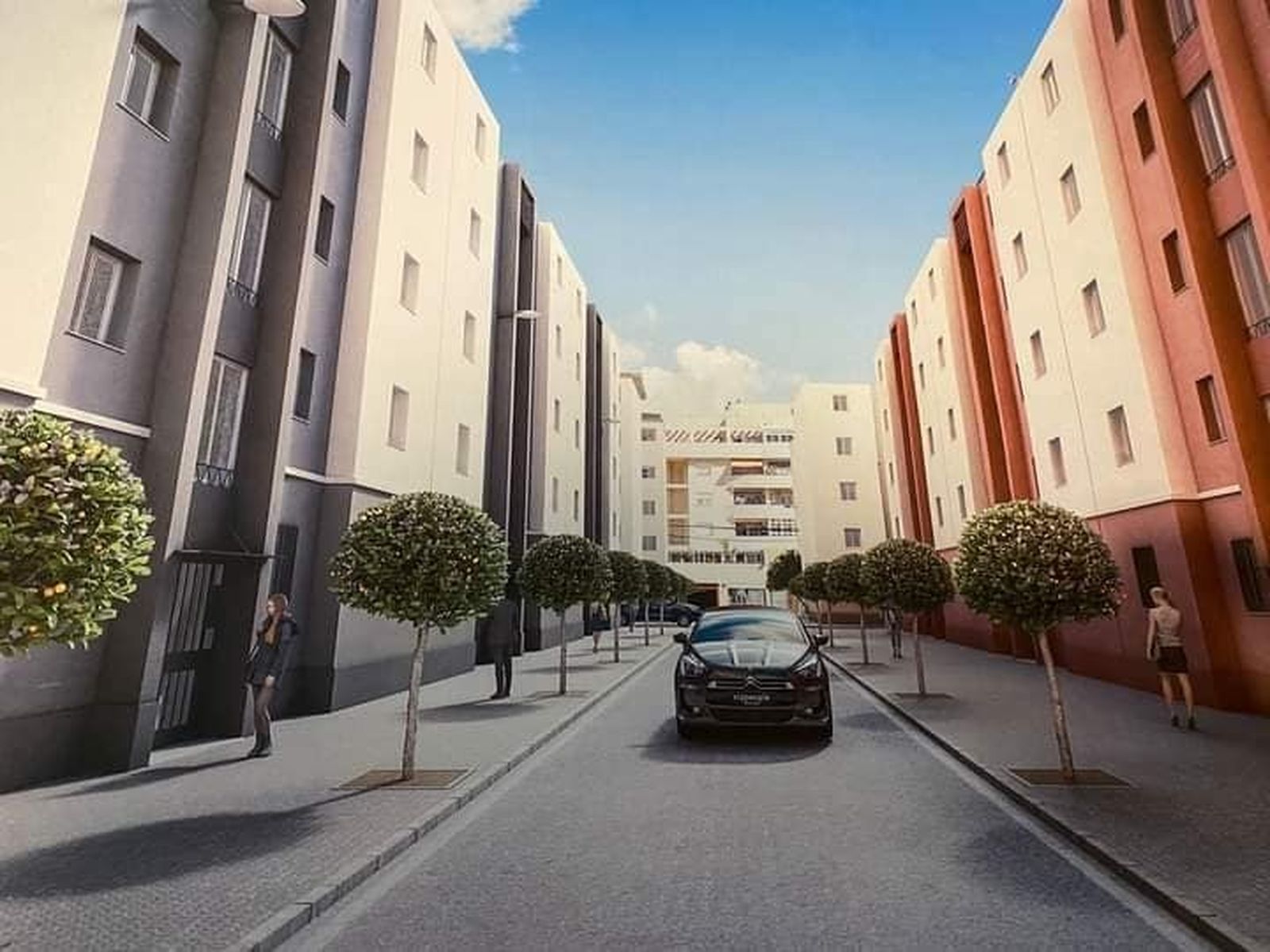 Una imagen virtual del futuro aspecto de la avenida de Sanlúcar.