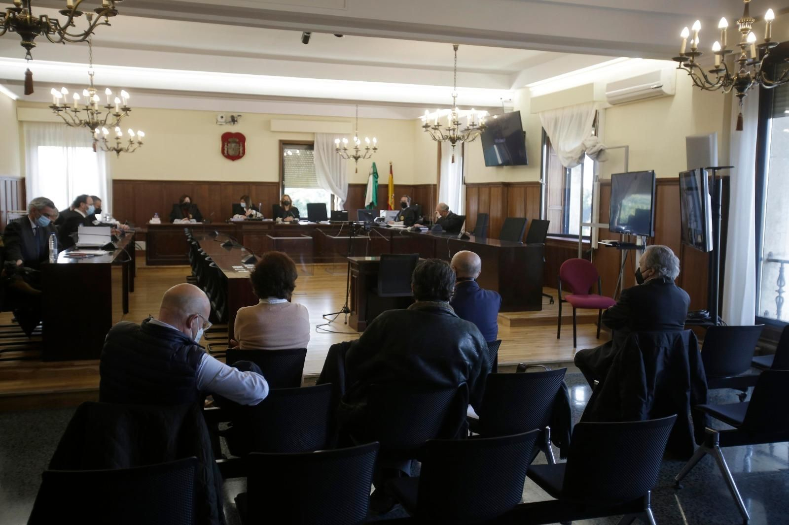 Los acusados durante el juicio de Invercaria