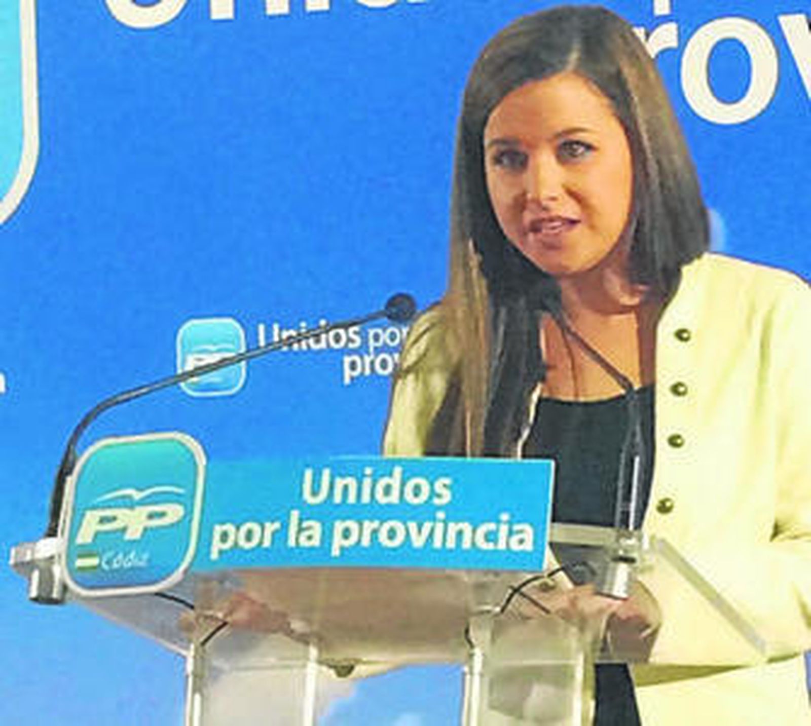 La candidata del PP en Setenil, Pilar Martínez.