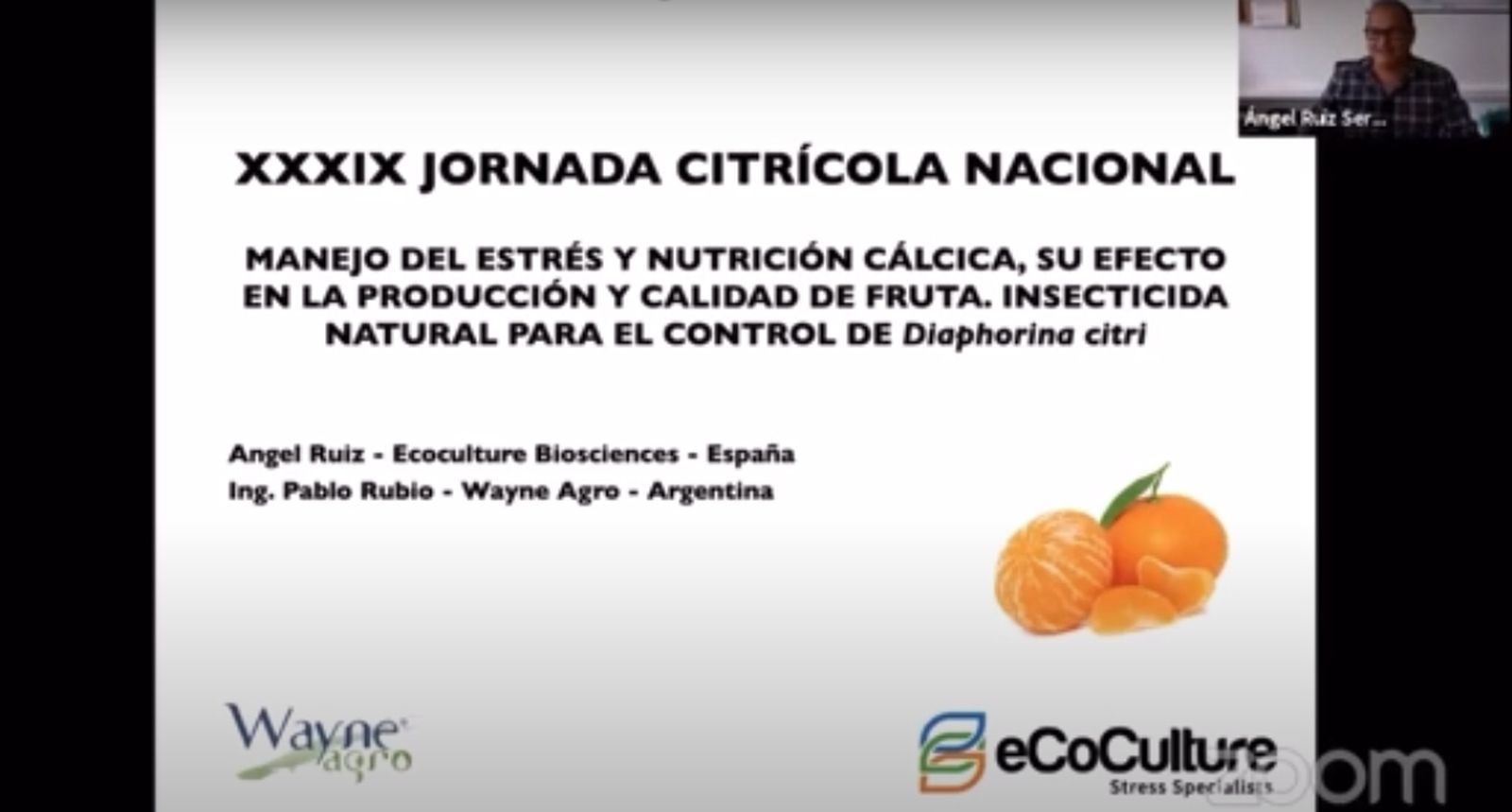 Participación de Ecoculture en la Jornada Citrícola Nacional de Argentina