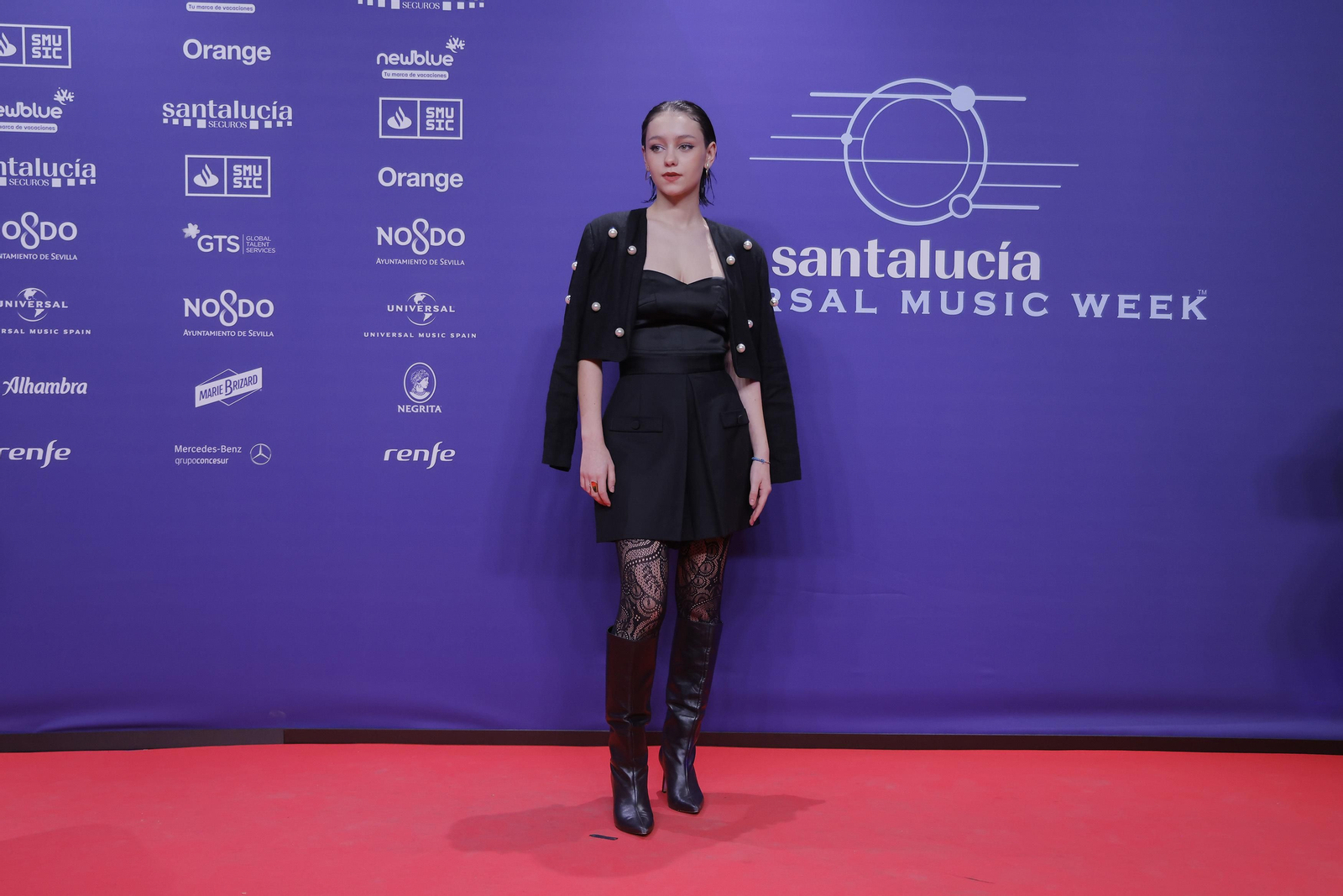 Famosos y artistas en la alfombra roja de la gala del flamenco en los 'Santalucía Universal Music Week'