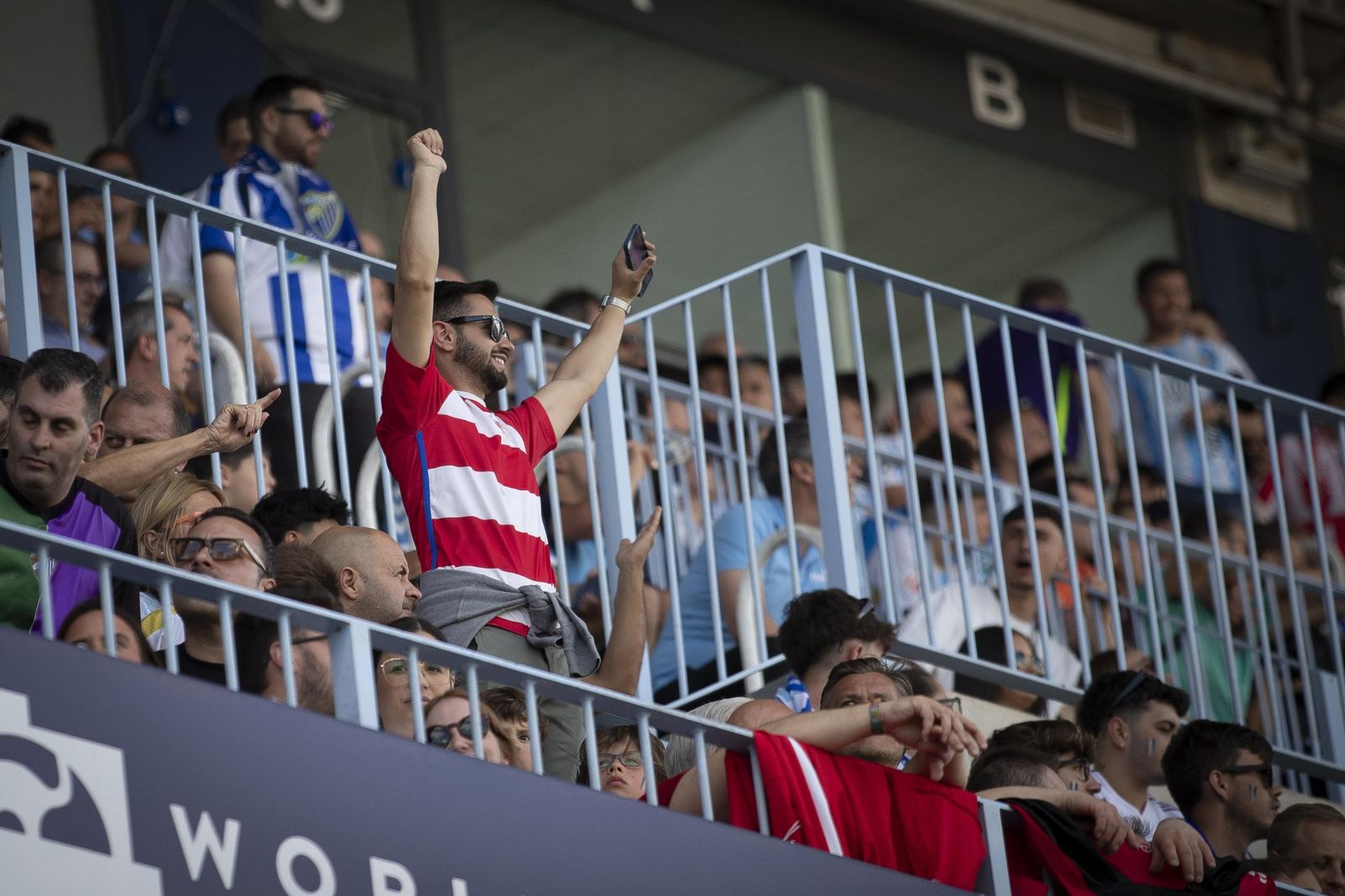 Las imágenes del partido entre el Málaga y el Granada CF