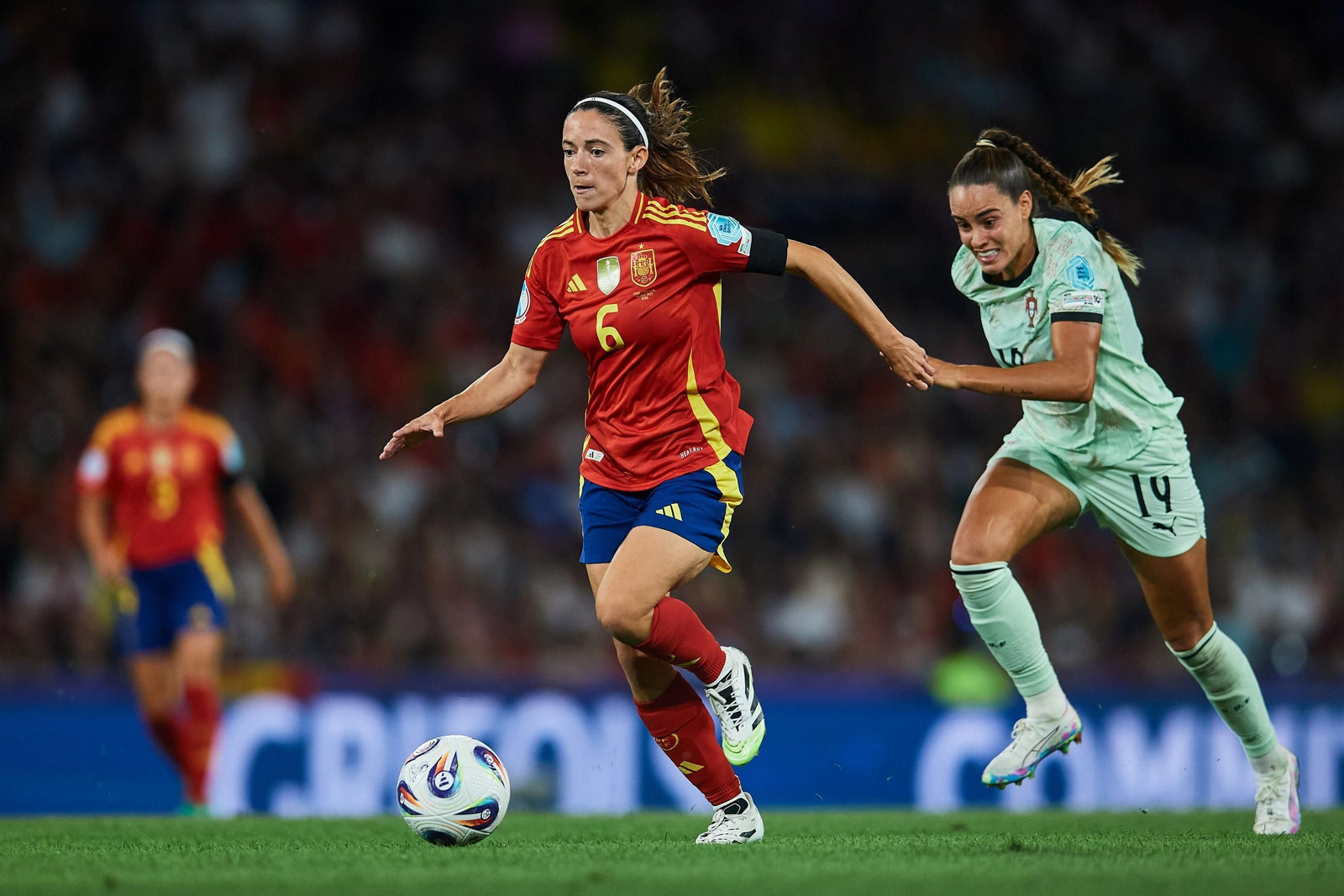Las fotos del España - Portugal en la Eurocopa femenina