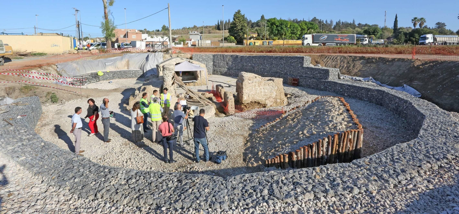 Imágenes del yacimiento arqueológico de La Corta