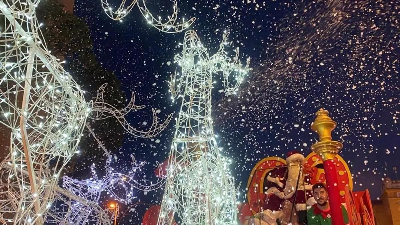 Un instante de la cabalgata de Papa Noel en El Puerto en 2023