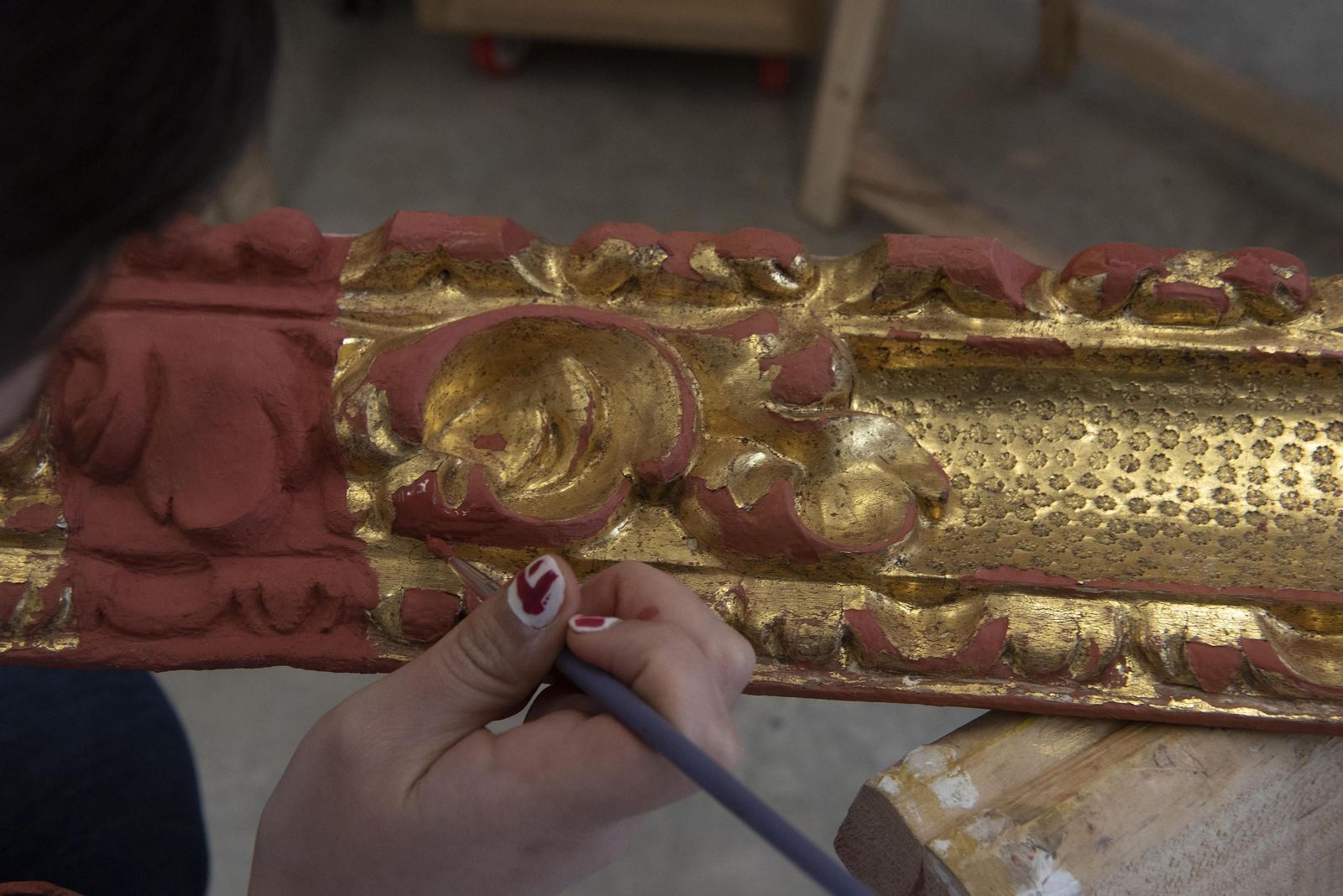 El taller de restauración del Arzobispado de Sevilla