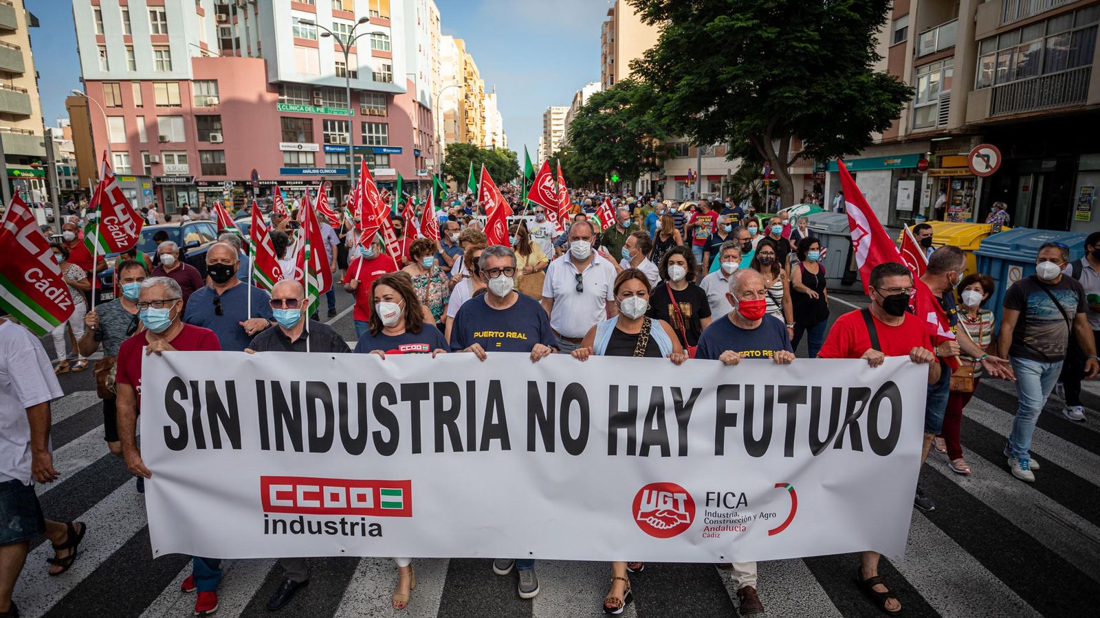 Otra de las pancartas de la manifestación.