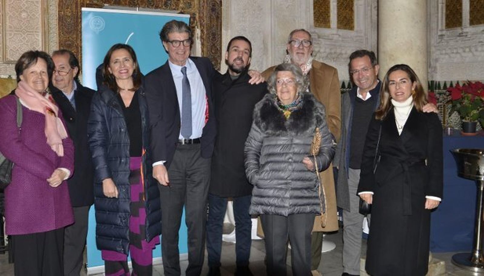 Margarita Algarín, José Ignacio Fernández-Pujol, Belén Madrazo, Juan Bolea, Pablo y Charo Fernández-Pujol, Juan Manuel Cabrera, Ernesto Fernández-Pujol y Rocío Fernández.