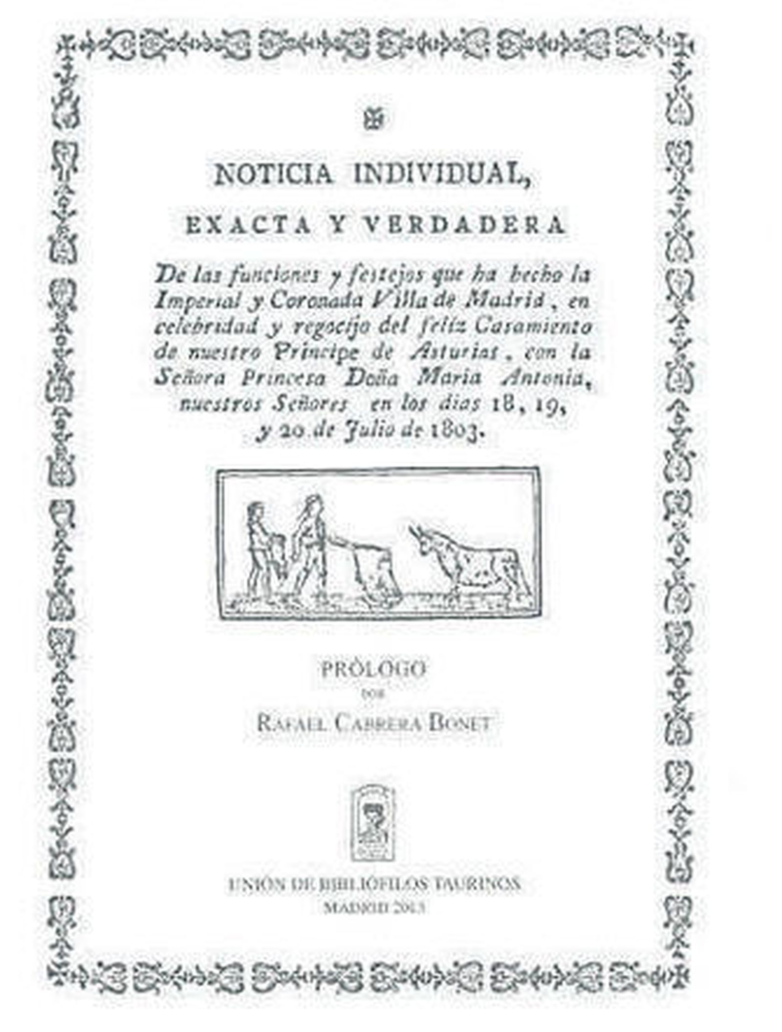 La portada del folleto.