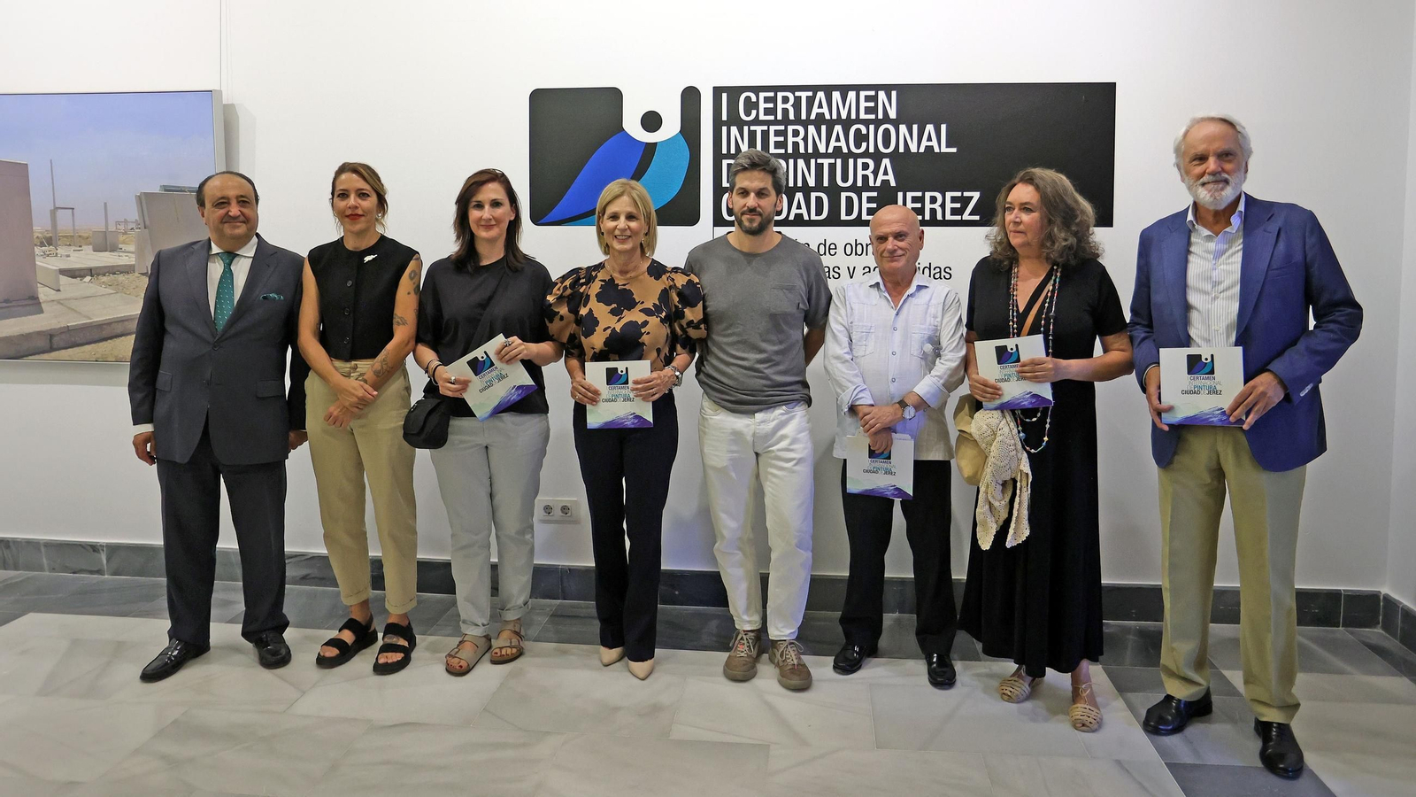 María José García-Pelayo, Agustín Muñoz, Francisco Zurita, Bernardo Palomo y los artistas los artistas Silvia Lermo, Belén Mazuecos, José Carlos Naranjo y Magdalena Bachiller.
