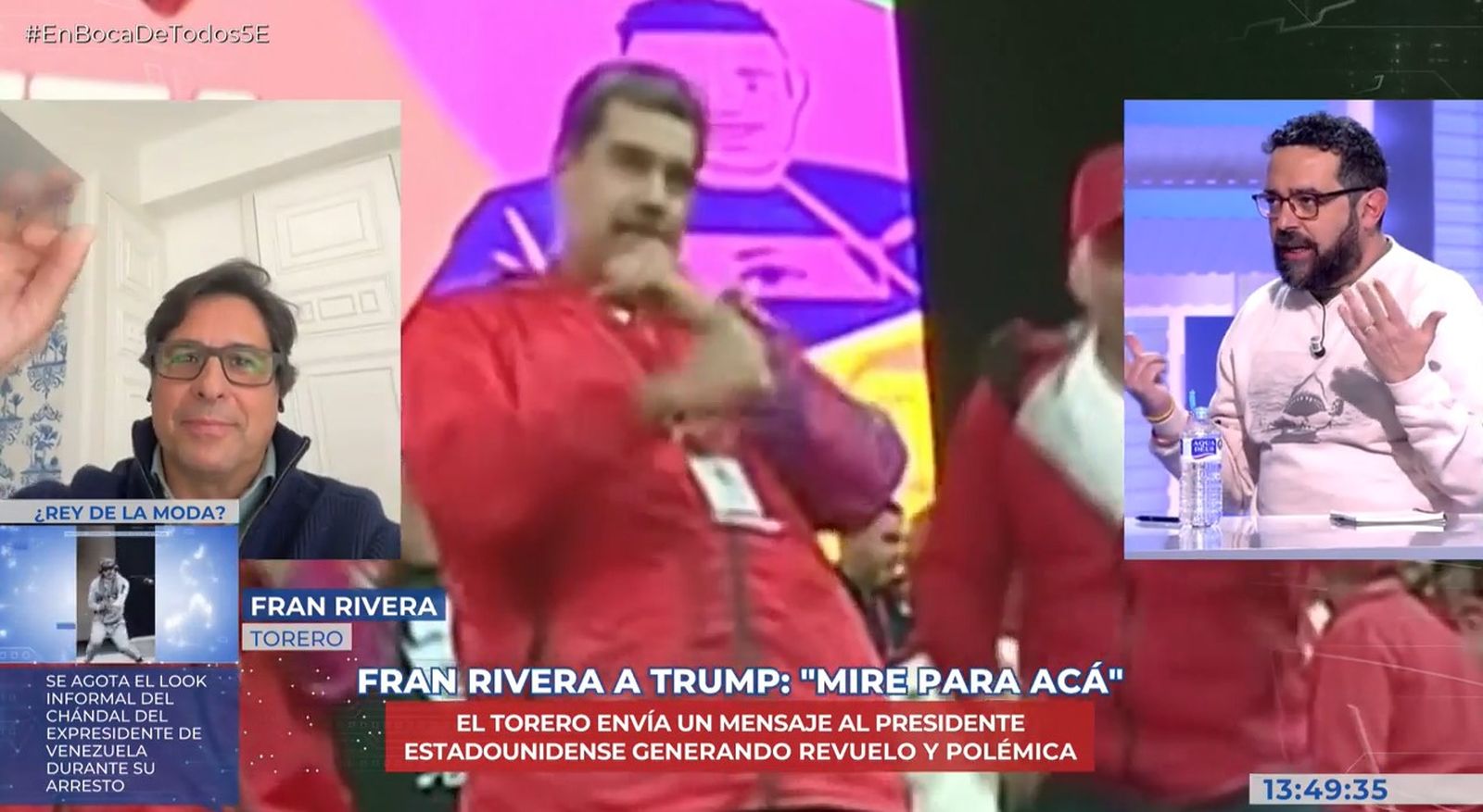 Fran Rivera abandona un programa de televisión en directo: "No vengo a que me insulten"