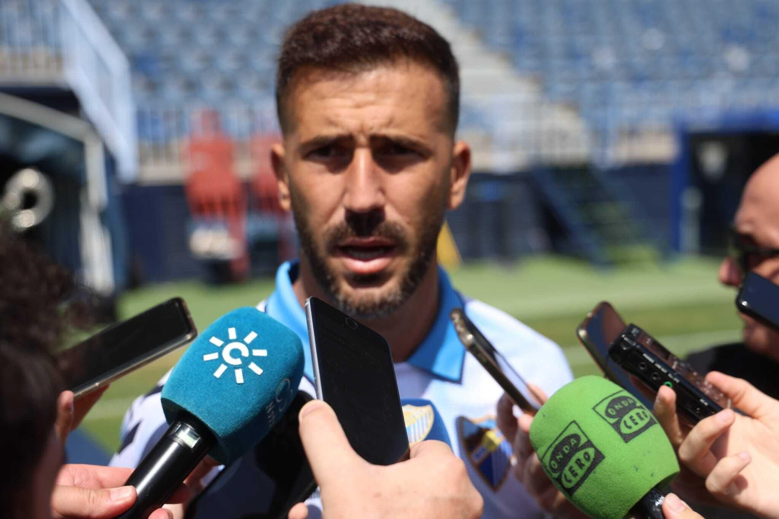 Dioni Villalba, en La Rosaleda.