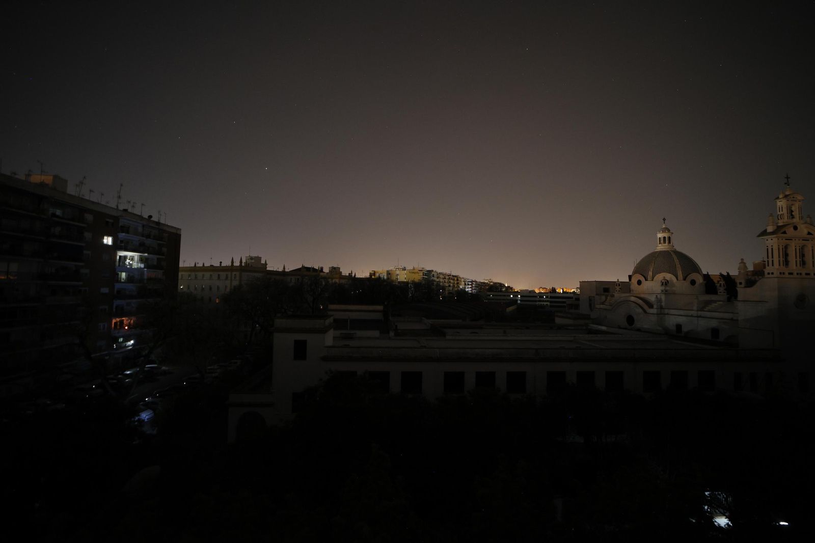 Imágenes del apagón en Sevilla