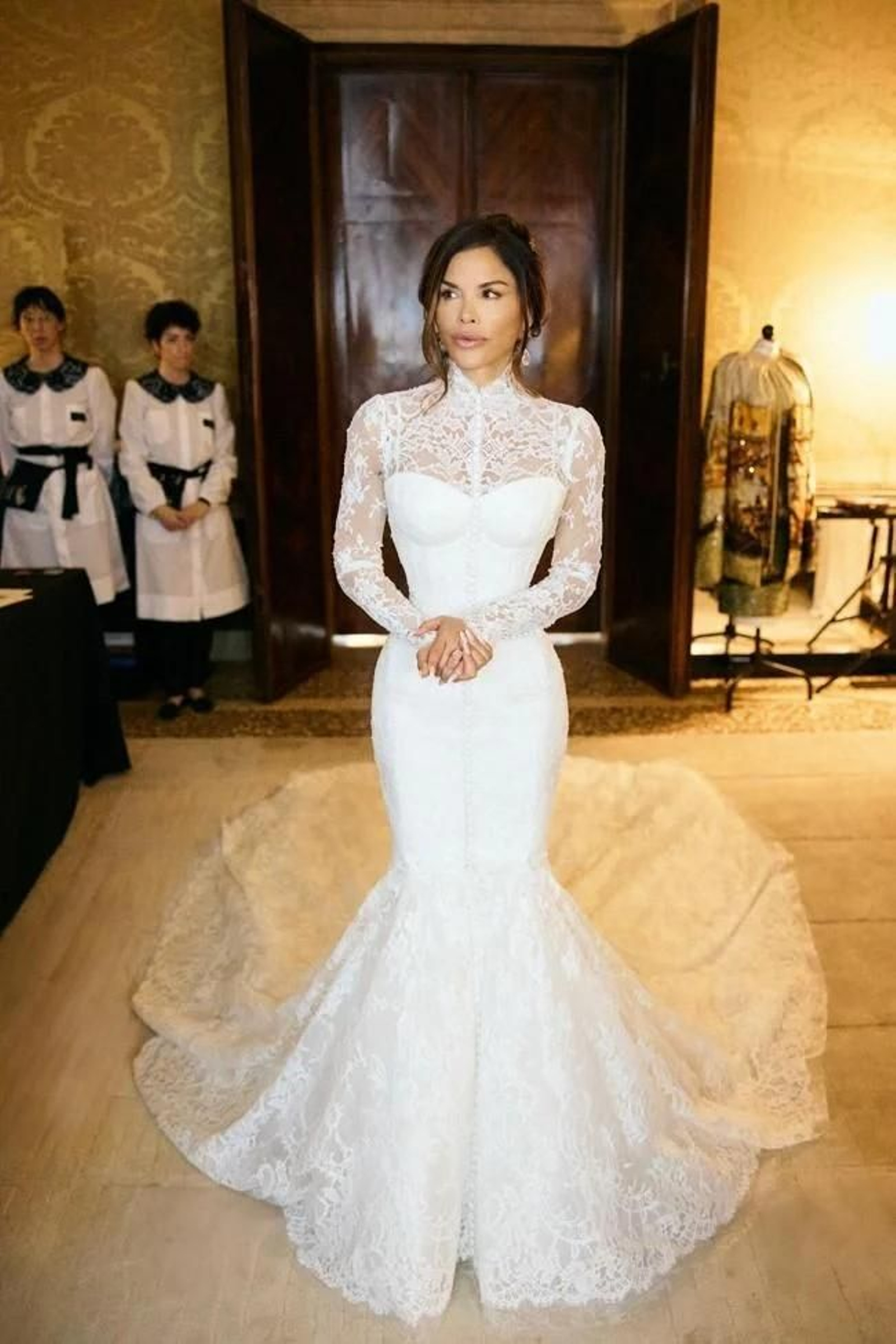 El vestido nupcial de Lauren Sánchez, esposa de Jeff Bezos