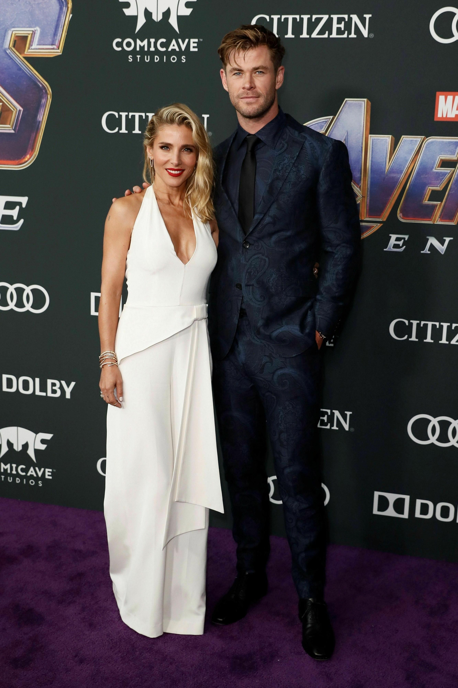 Elsa Pataky y Chris Hemsworth Vengadores: Endgame, la alfombra roja de la première más esperada del año