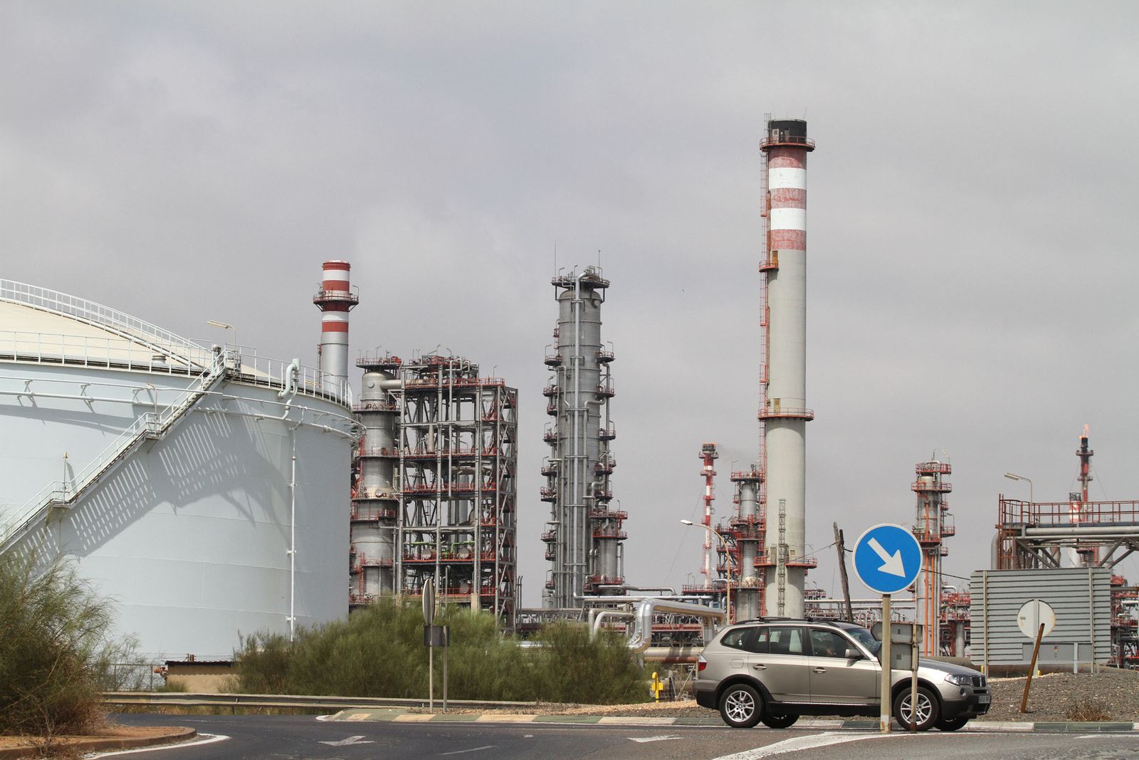 Imagen de las instalaciones de la Refinería de Cepsa en La Rábida.