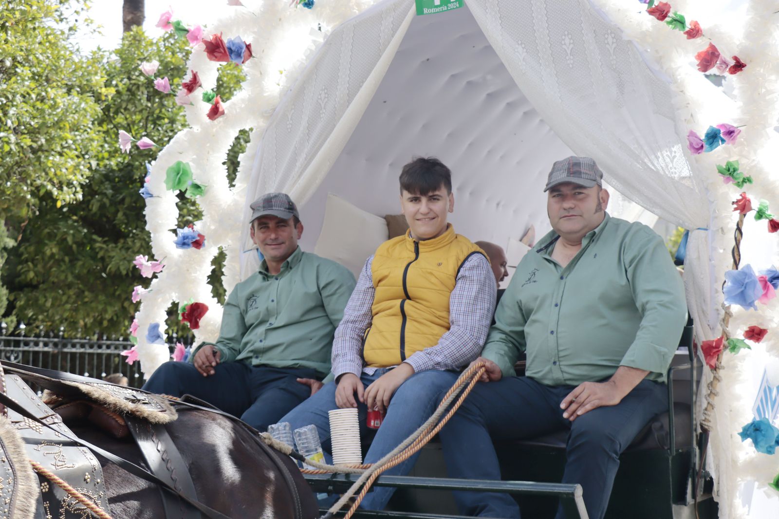 Imágenes de los carros de la Hermandad del Rocío de Huelva