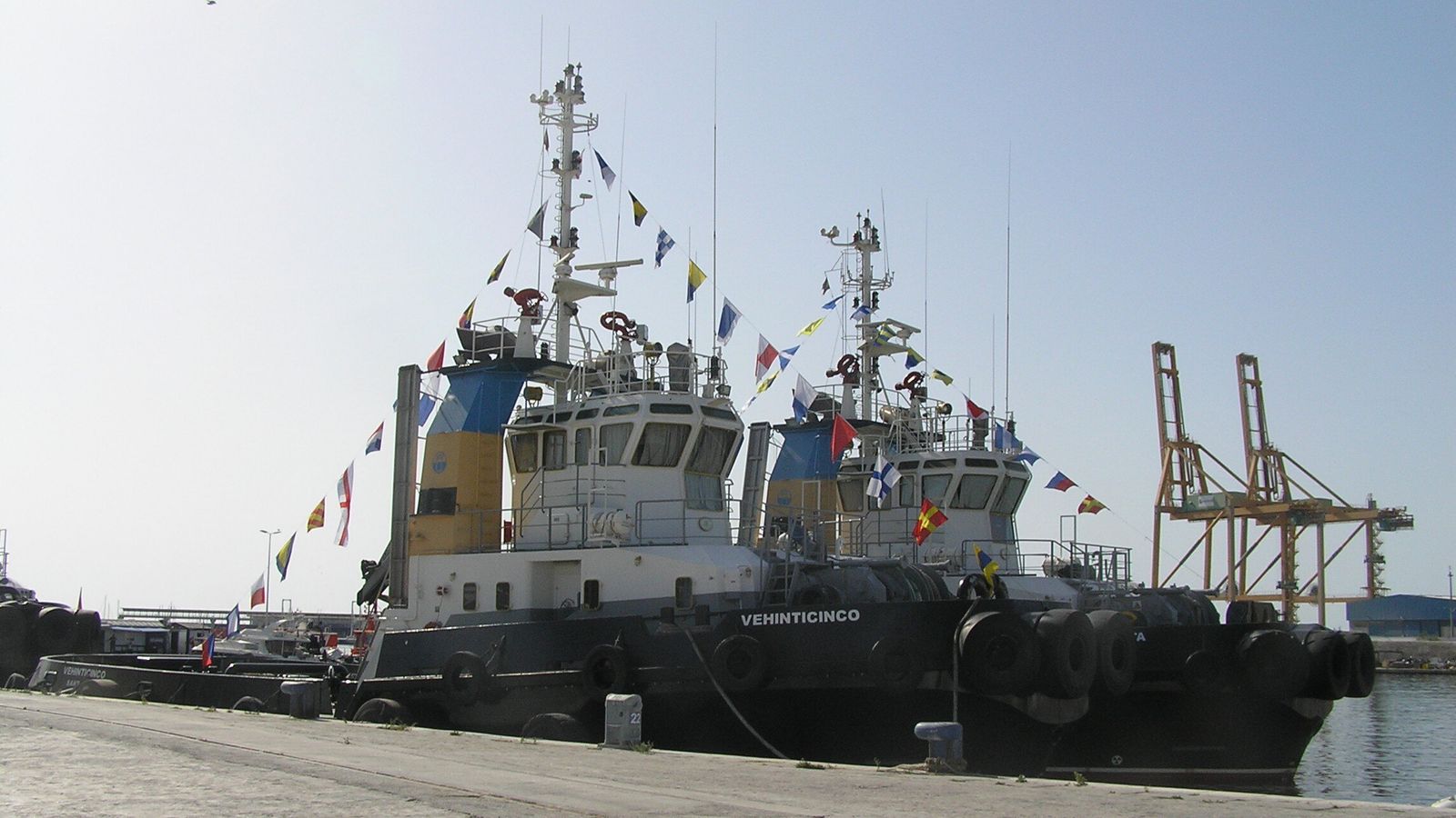 Uno de los remolcadores en el Puerto de Málaga.